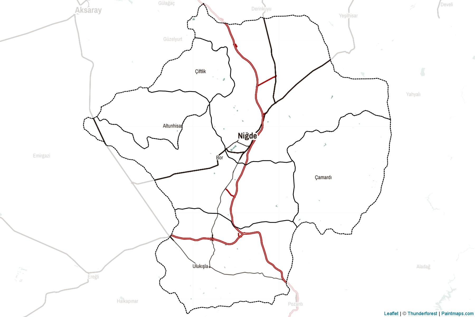 Nigde (Turkey) Map Cropping Samples-2