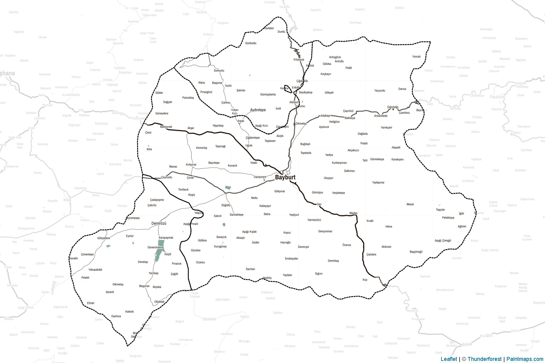 Bayburt (Turkey) Map Cropping Samples-2