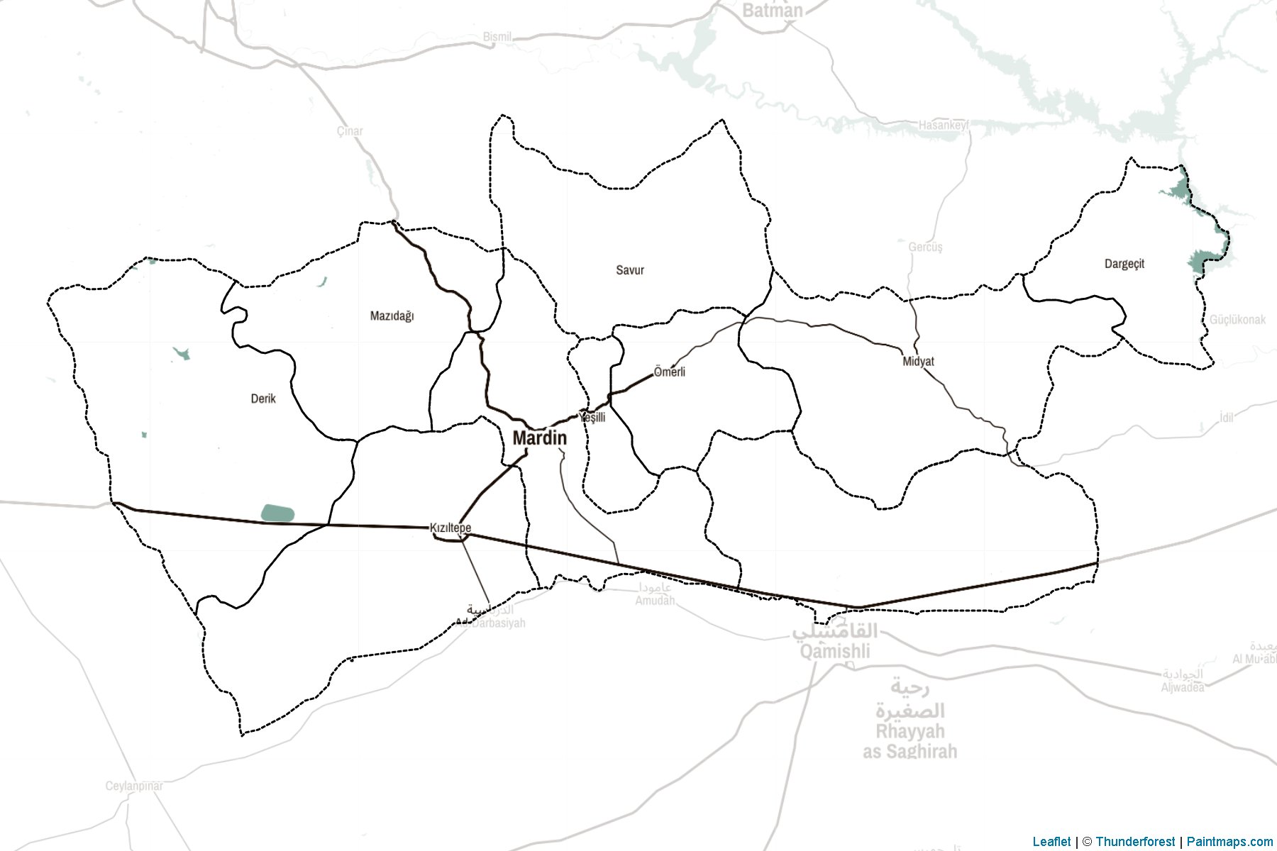 Mardin (Turkey) Map Cropping Samples-2