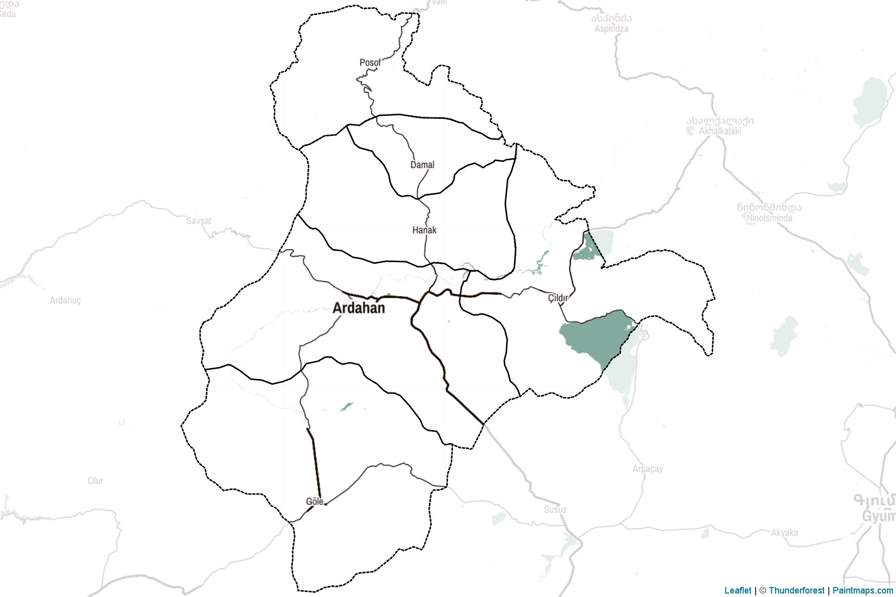 Ardahan (Turkey) Map Cropping Samples-2