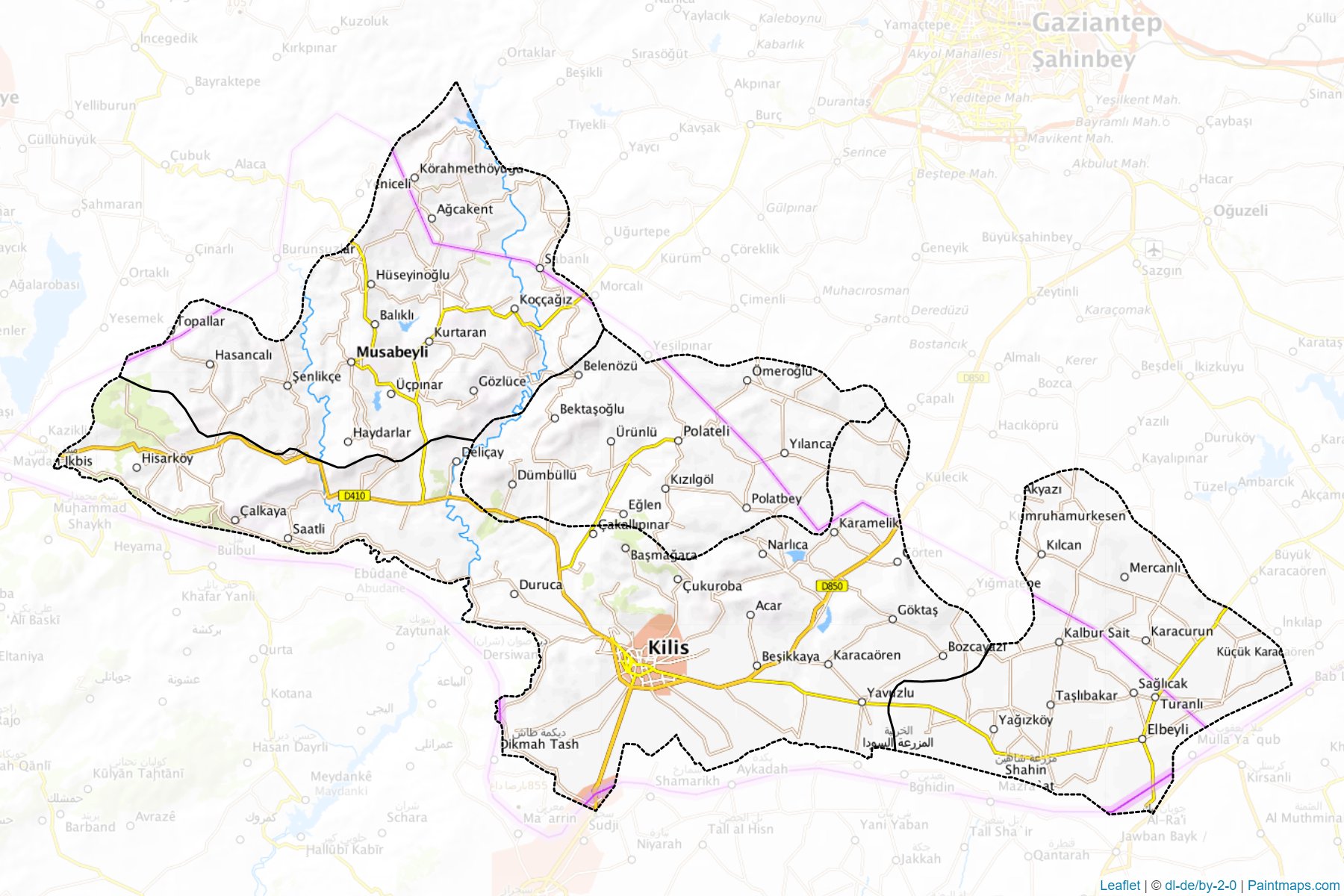 Kilis (Turkey) Map Cropping Samples-1