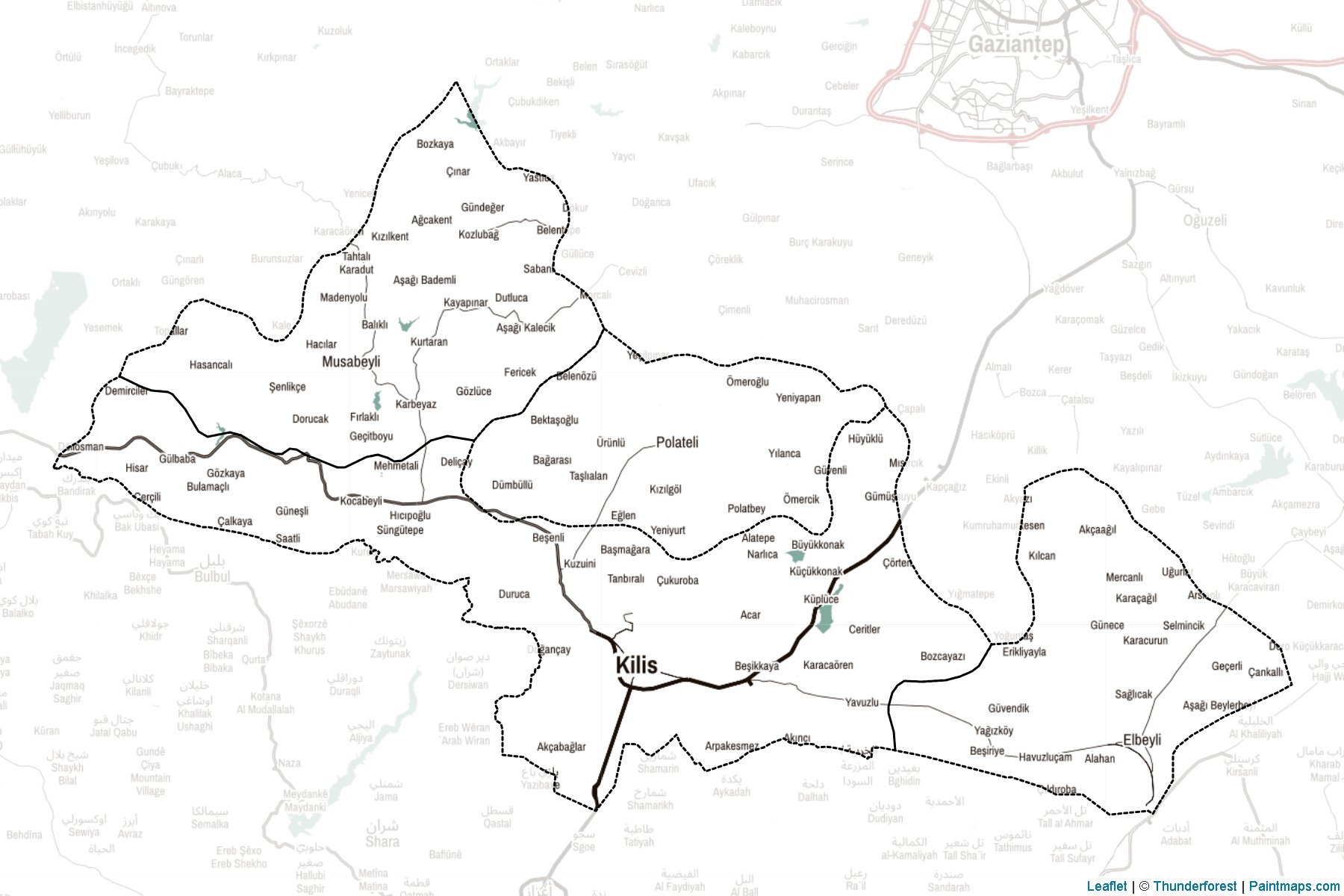 Kilis (Turkey) Map Cropping Samples-2