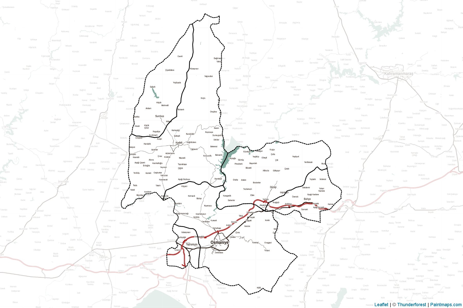 Osmaniye (Türkiye) Haritası Örnekleri-2