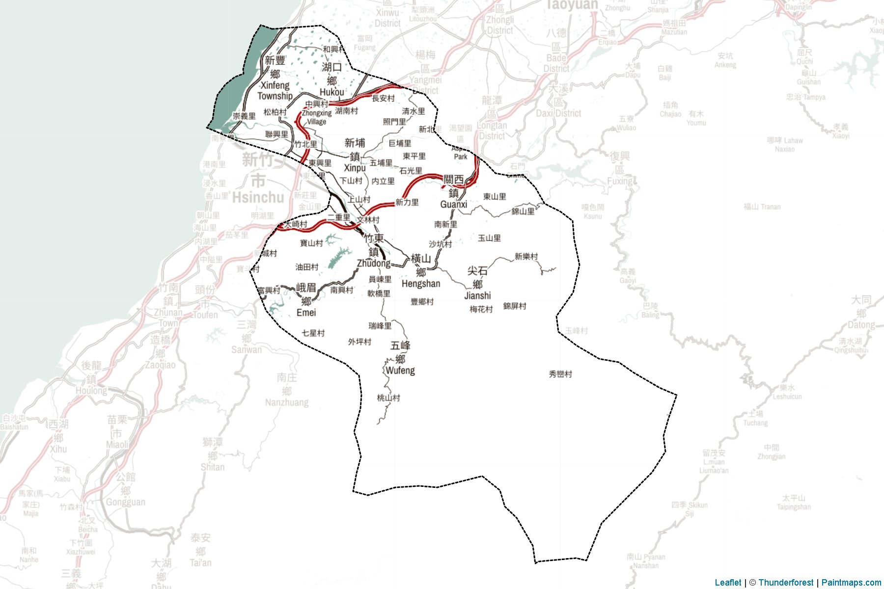 Hsinchu (Tayvan) Haritası Örnekleri-2