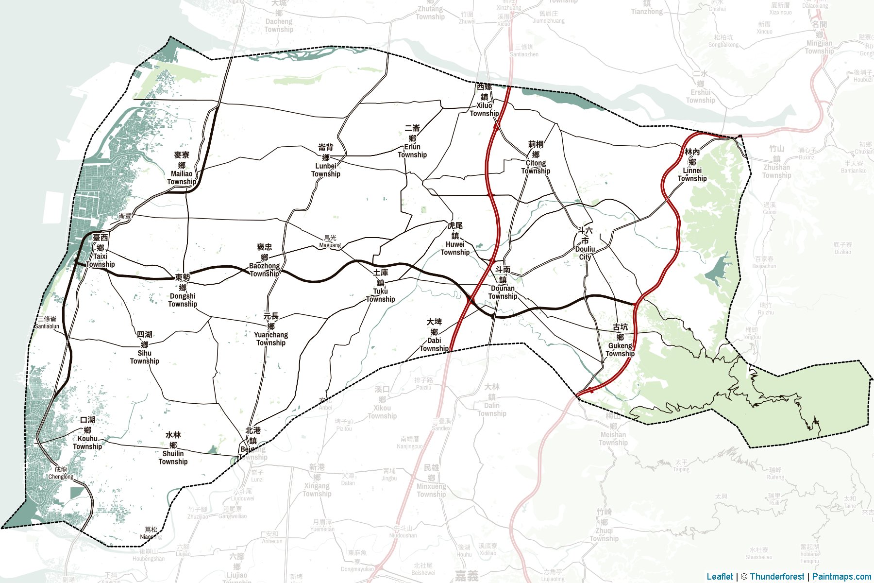 Yunlin (Taiwan) Map Cropping Samples-2