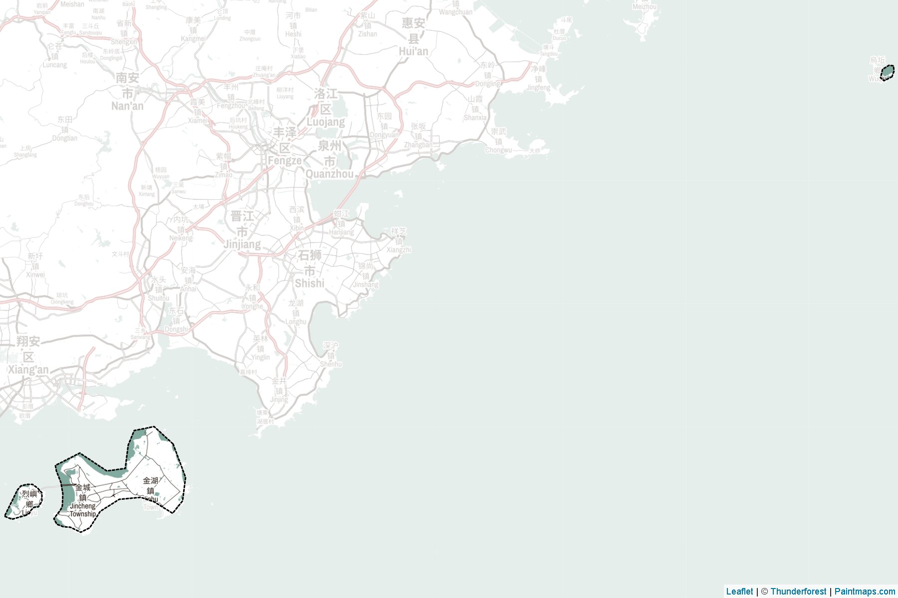 Kinmen County (Fukien) Map Cropping Samples-2