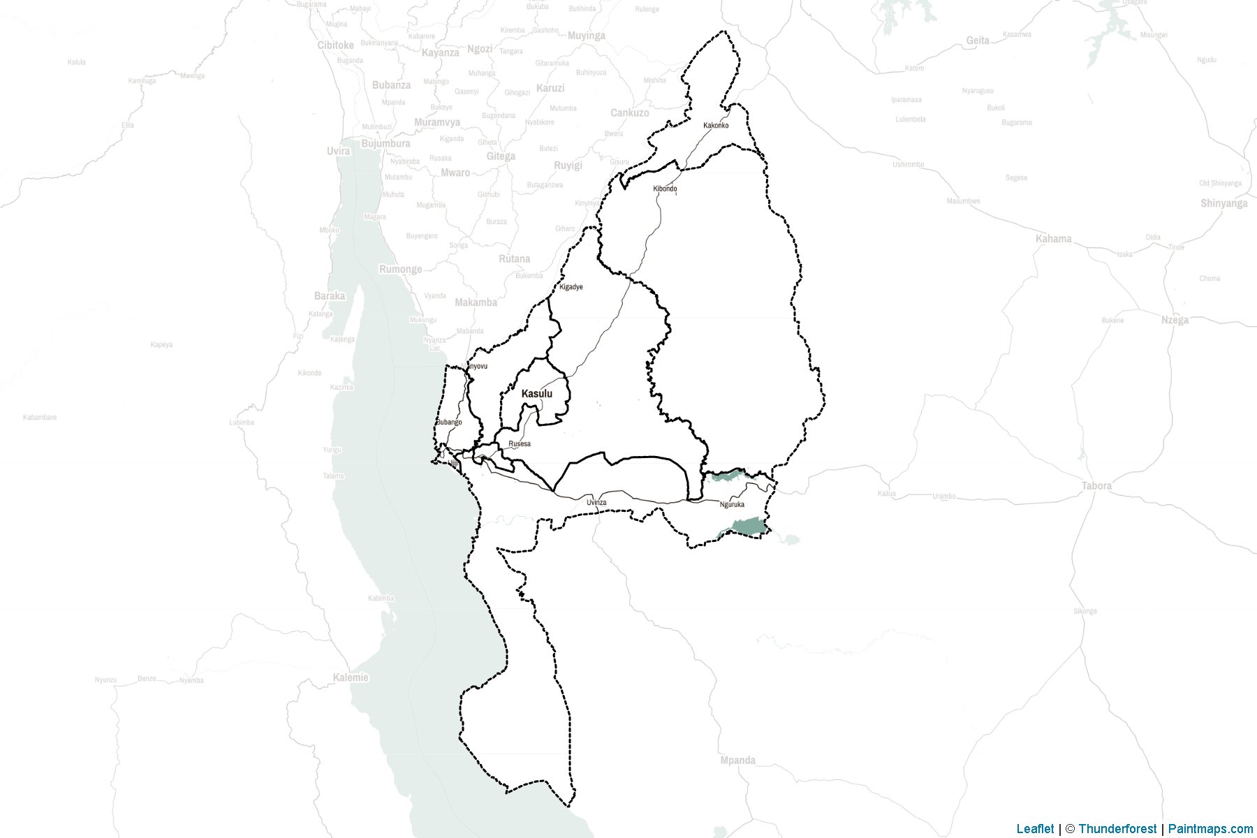 Kigoma (Tanzania) Map Cropping Samples-2