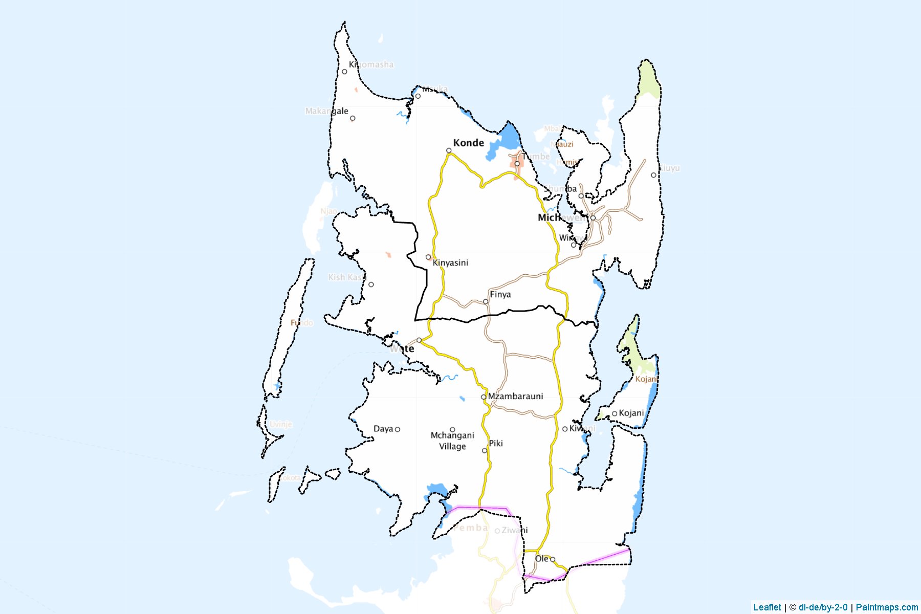 Pemba North (Tanzania) Map Cropping Samples-1