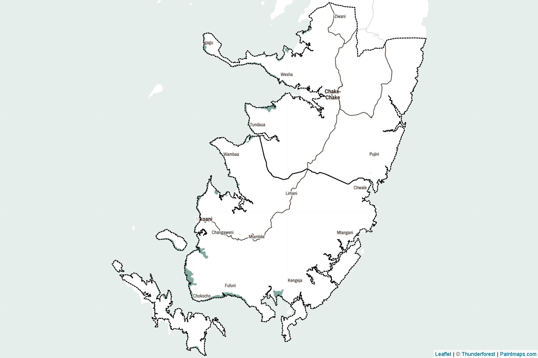 Pemba South (Tanzania) Map Cropping Samples-2