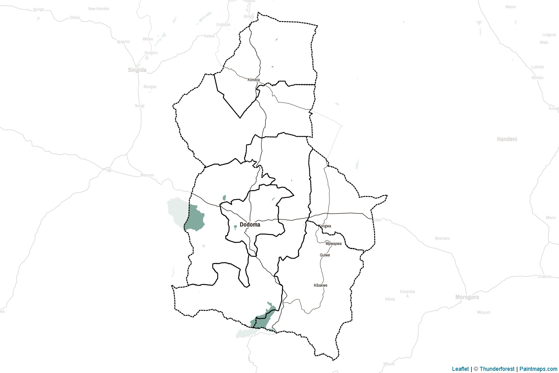 Dodoma (Tanzanya) Haritası Örnekleri-2