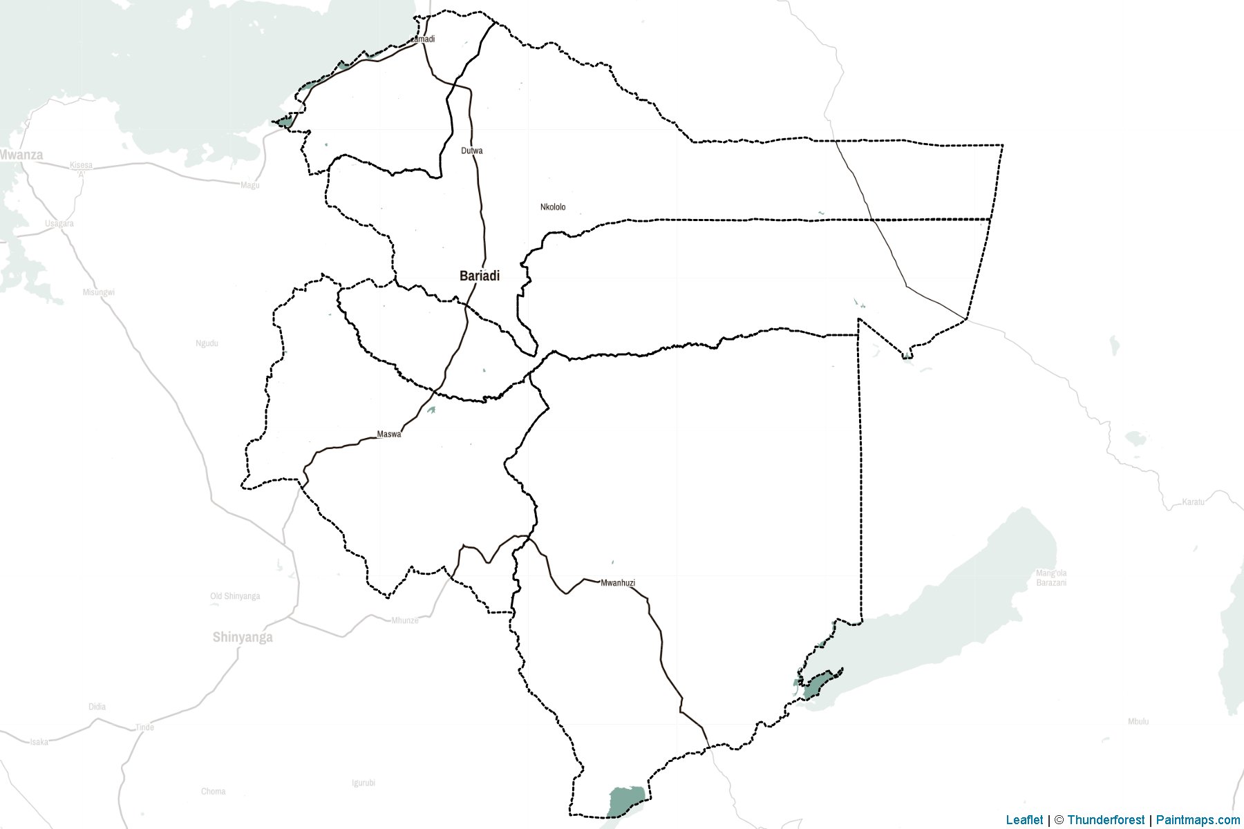 Shinyanga (Tanzania) Map Cropping Samples-2