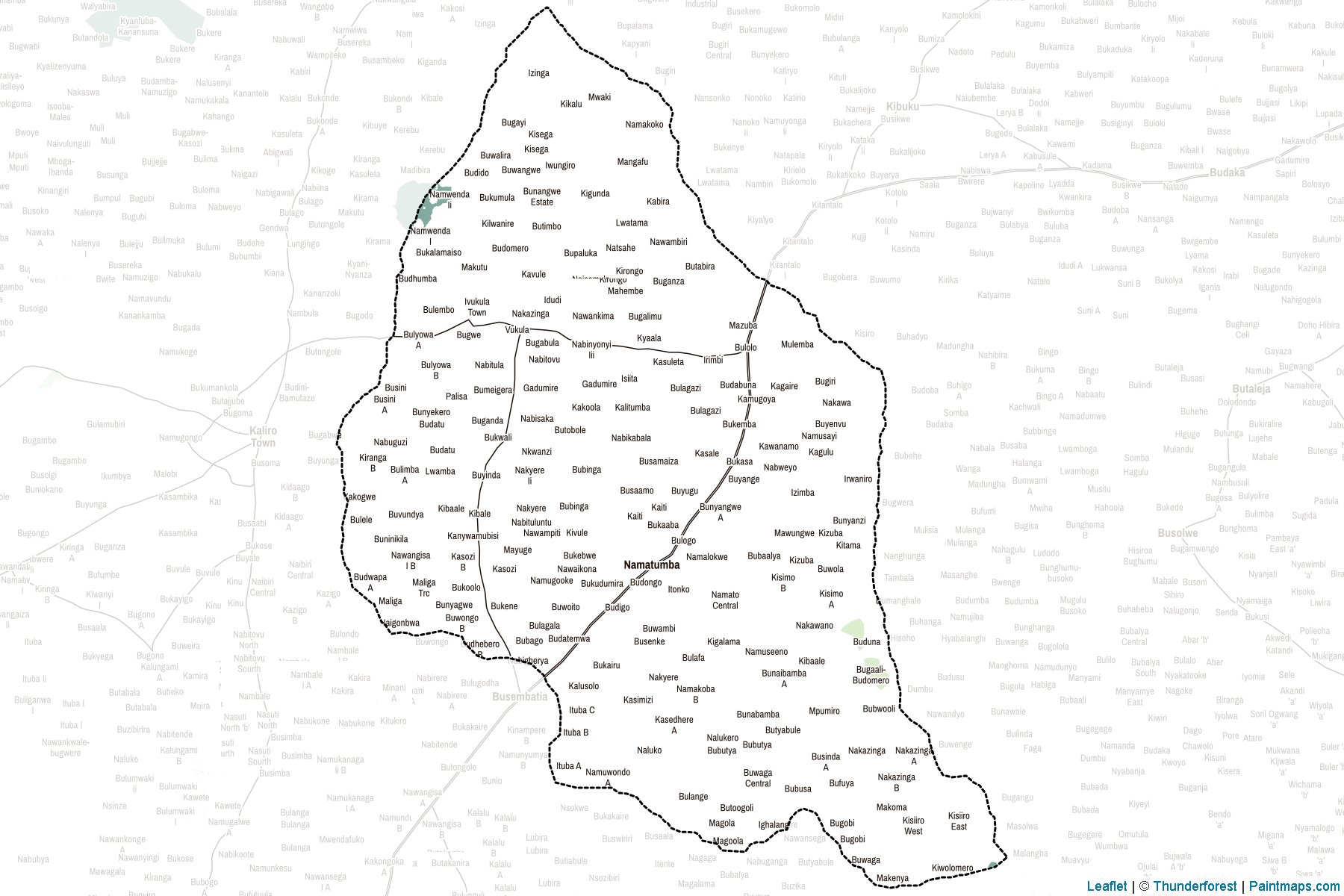 Muestras de recorte de mapas Namutumba (Uganda)-2