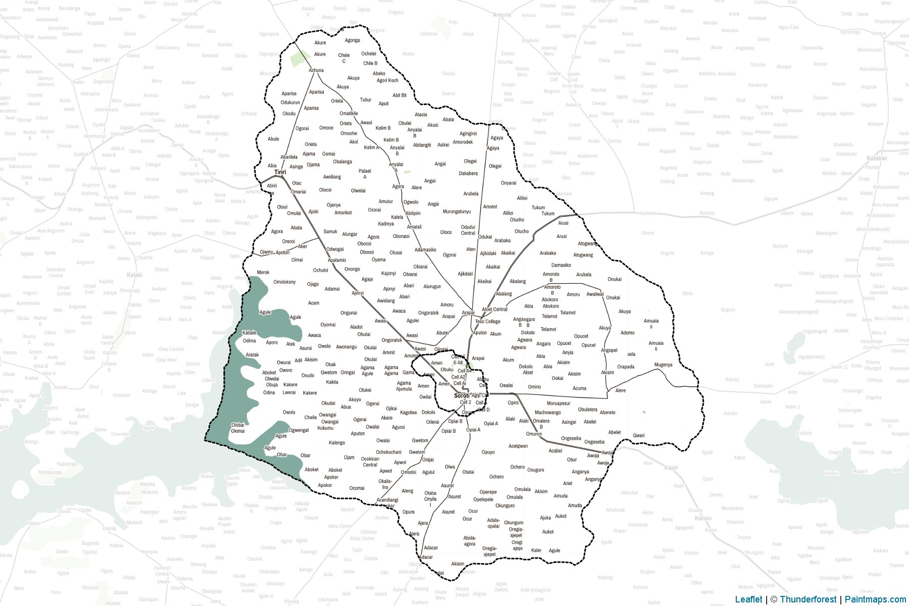 Muestras de recorte de mapas Soroti (Uganda)-2