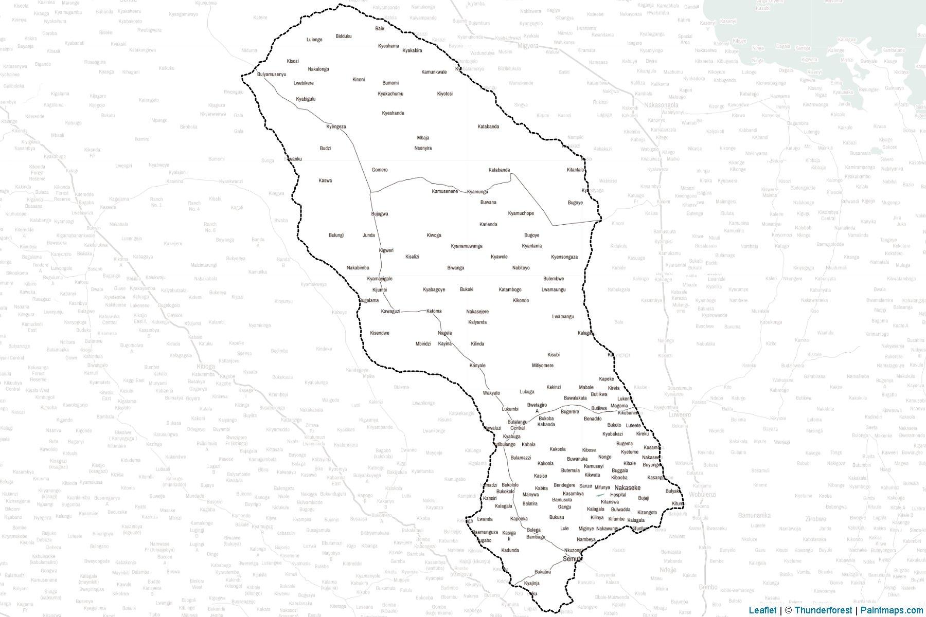 Nakaseke (Uganda) Haritası Örnekleri-2