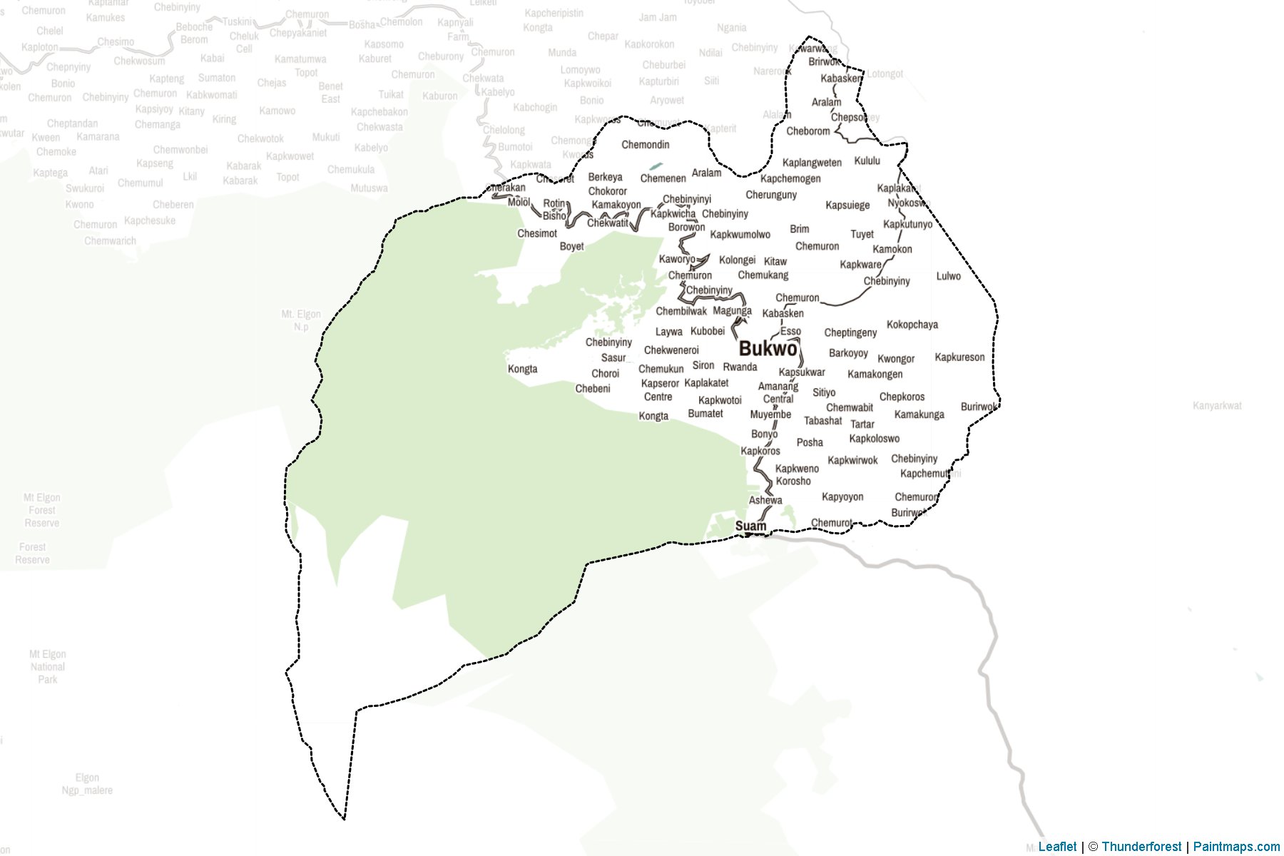 Muestras de recorte de mapas Bukwa (Uganda)-2