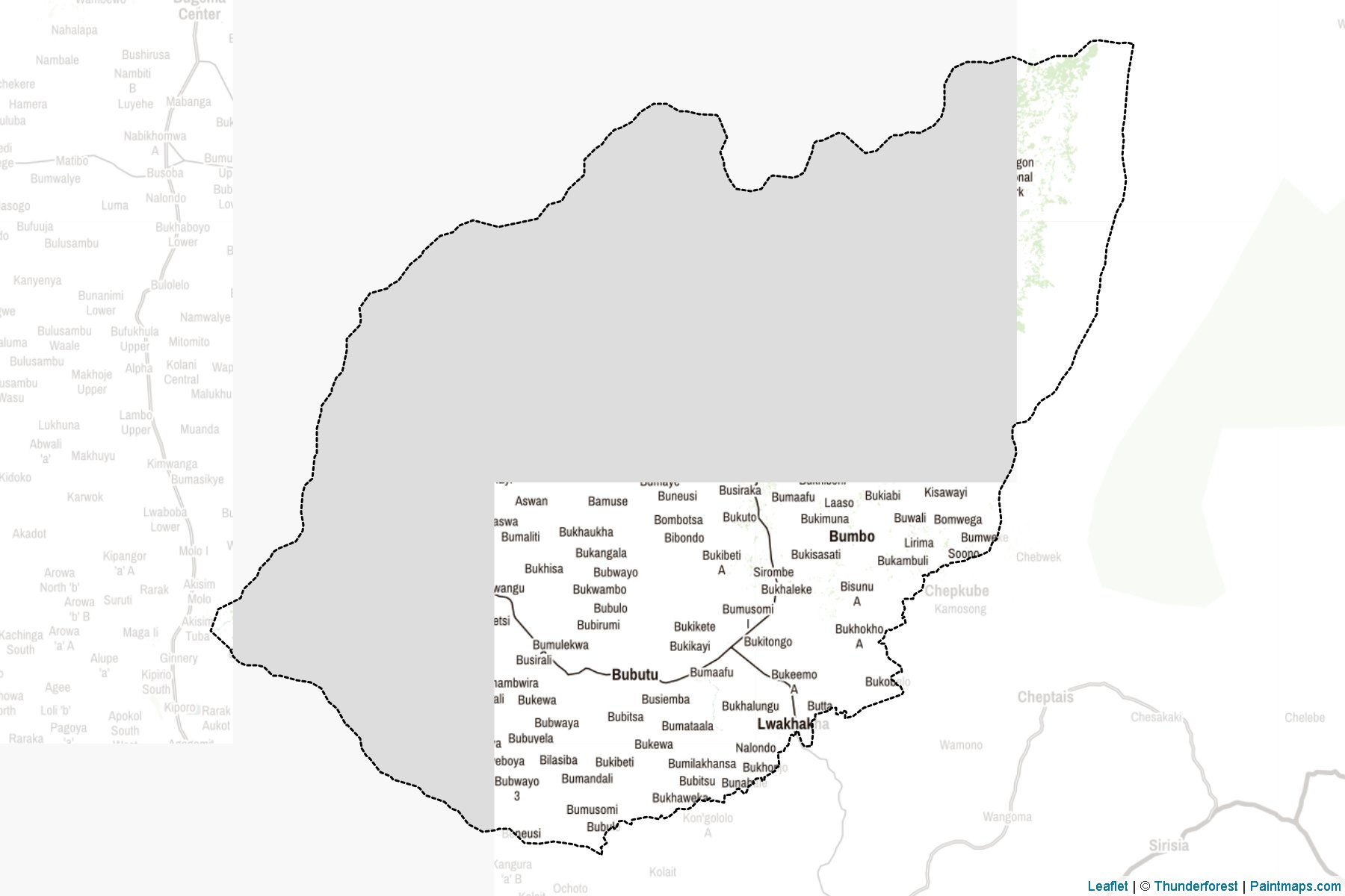 Manafwa (Uganda) Haritası Örnekleri-2