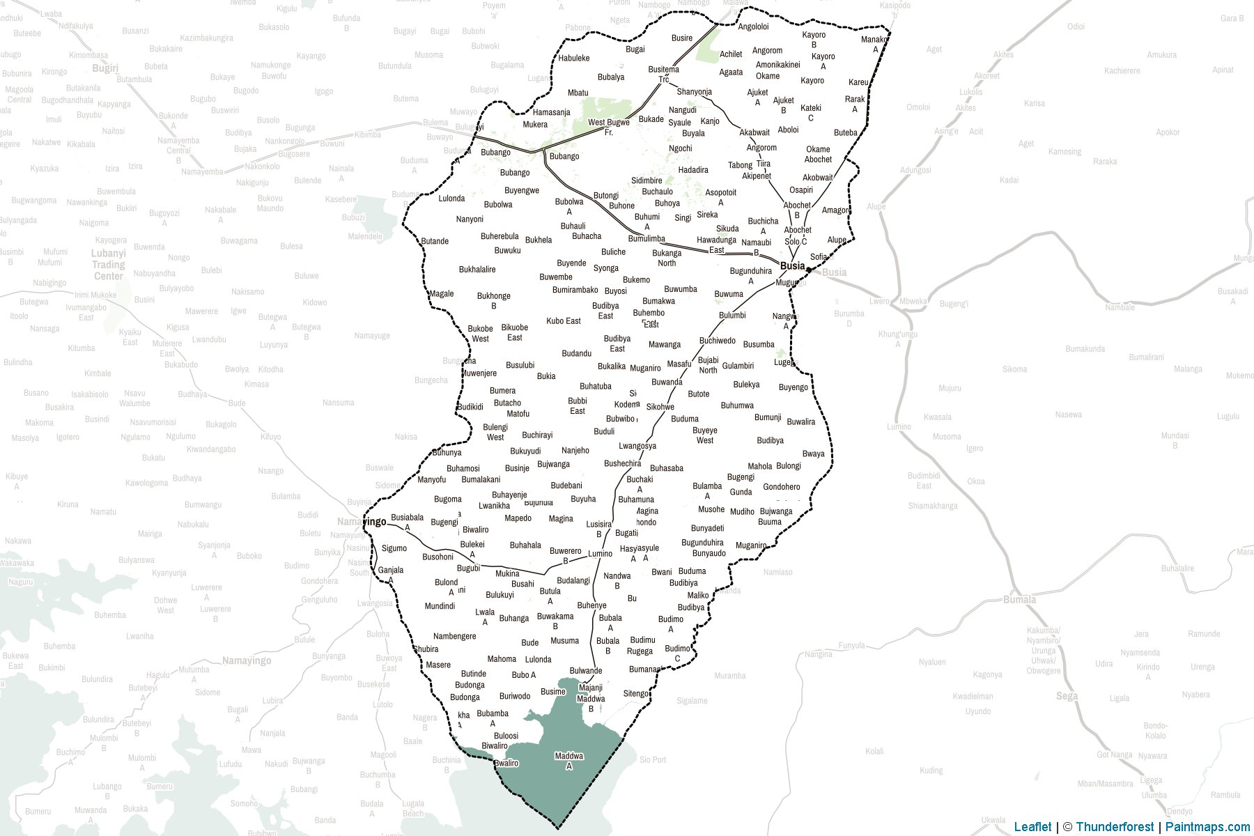 Busia (Uganda) Map Cropping Samples-2