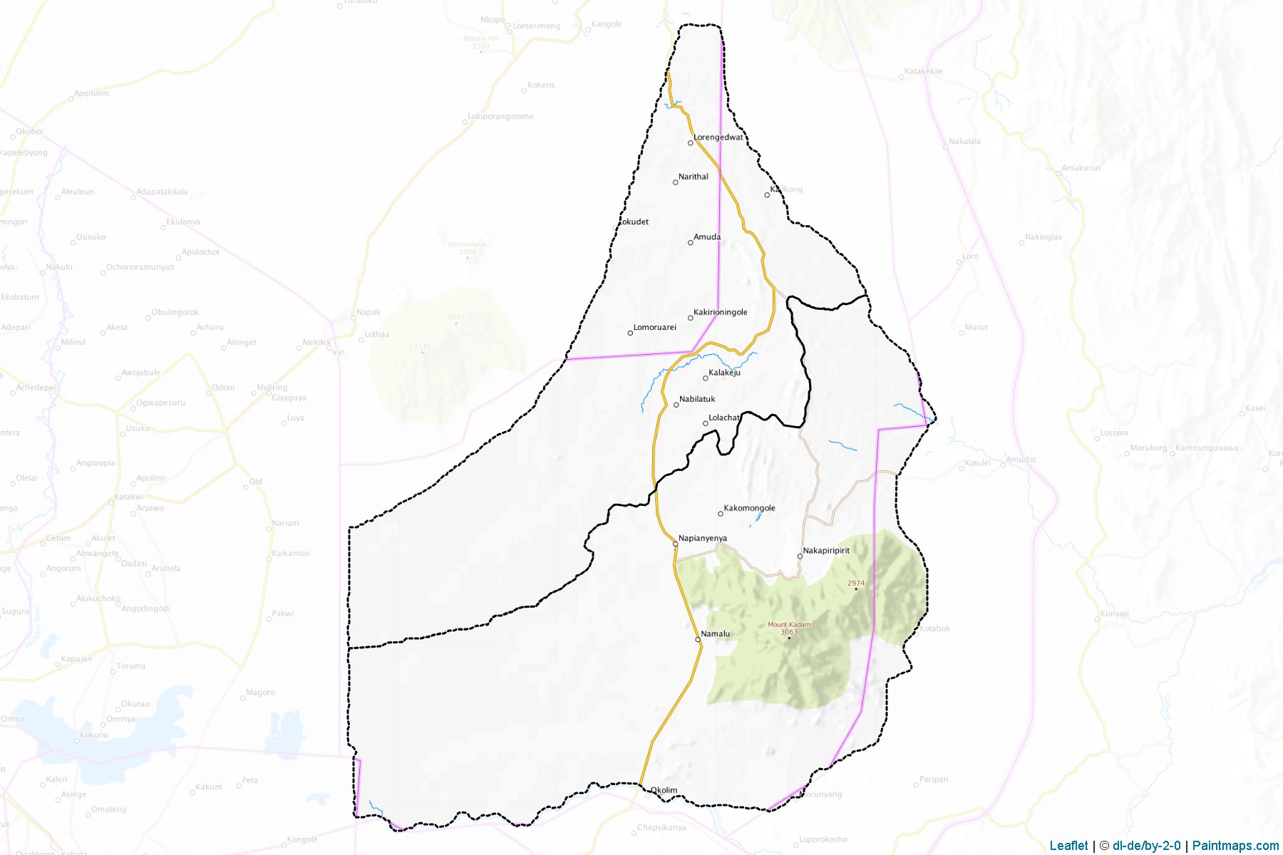 Muestras de recorte de mapas Nakapiripirit (Uganda)-1