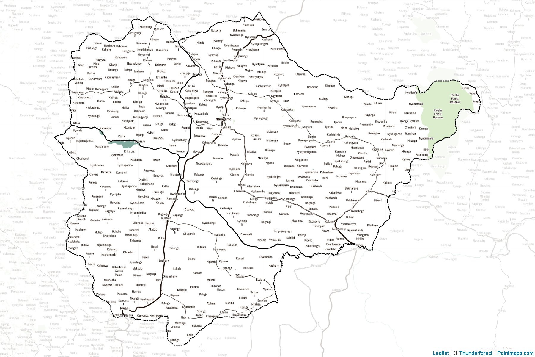 Ntungamo (Uganda) Map Cropping Samples-2