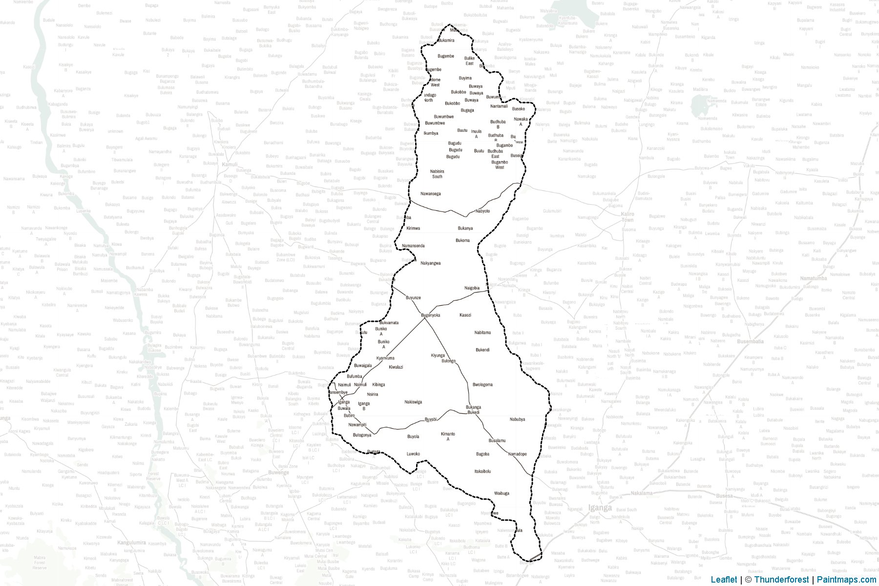 Iganga (Uganda) Map Cropping Samples-2