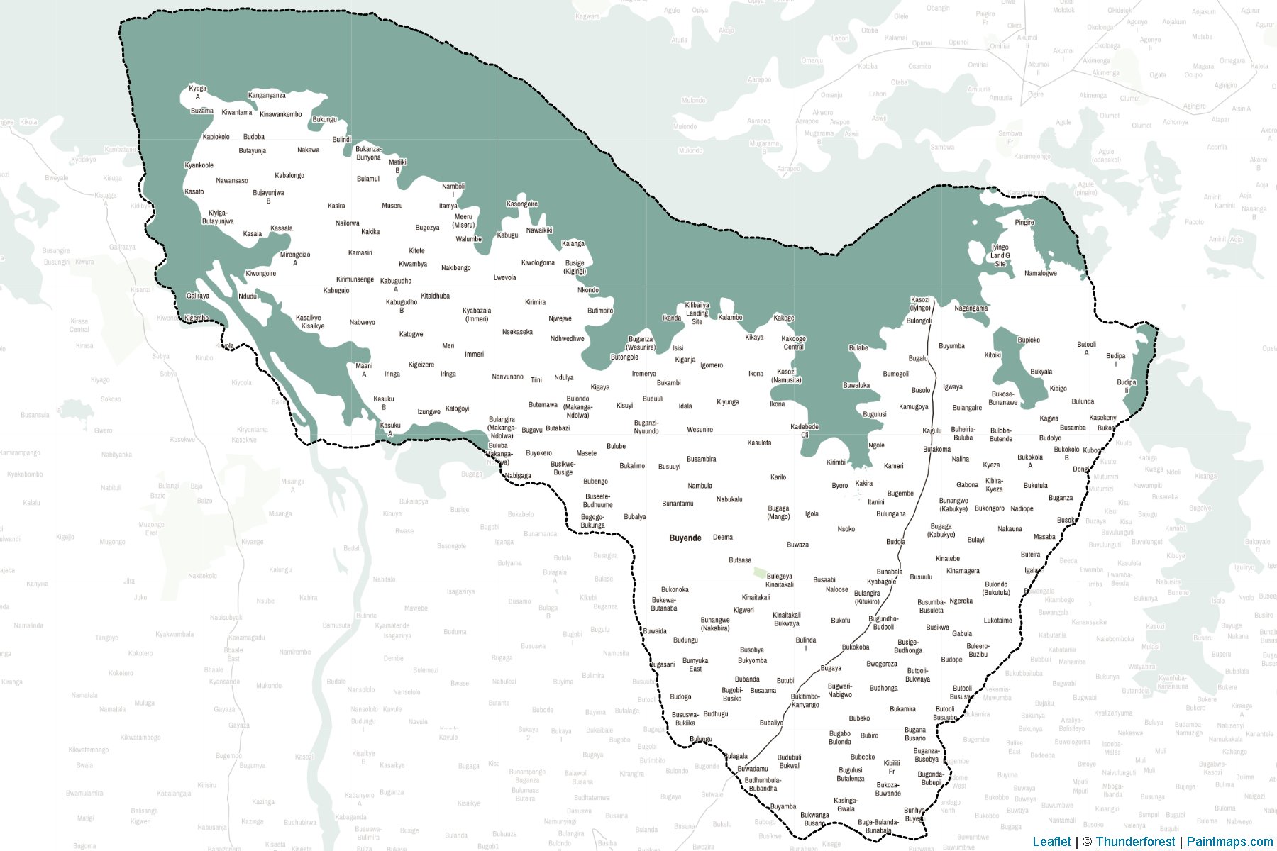 Buyende (Uganda) Haritası Örnekleri-2