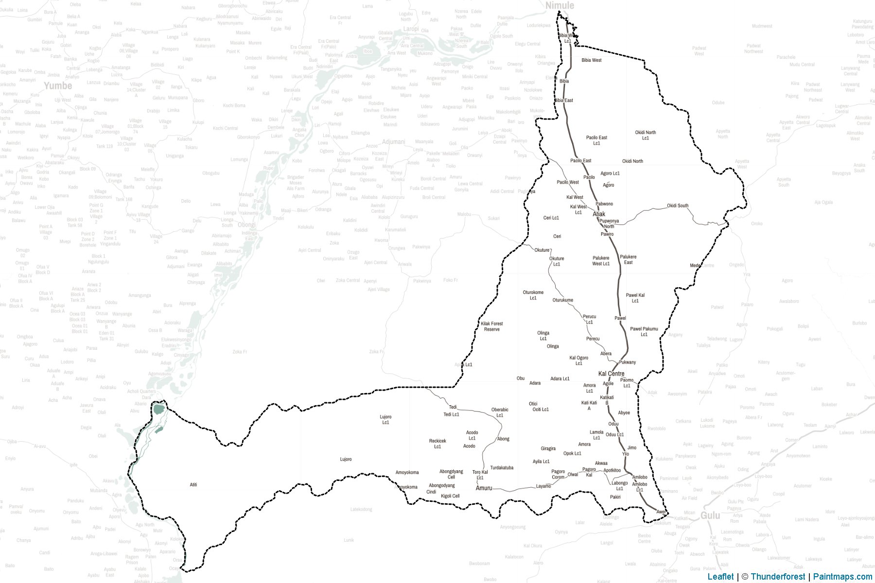 Gulu (Uganda) Map Cropping Samples-2