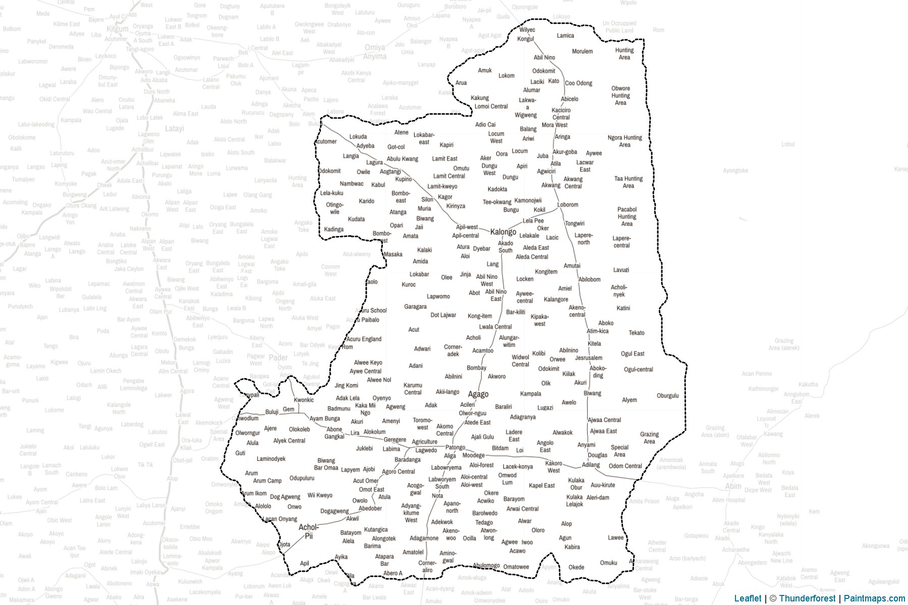 Muestras de recorte de mapas Agago (Uganda)-2