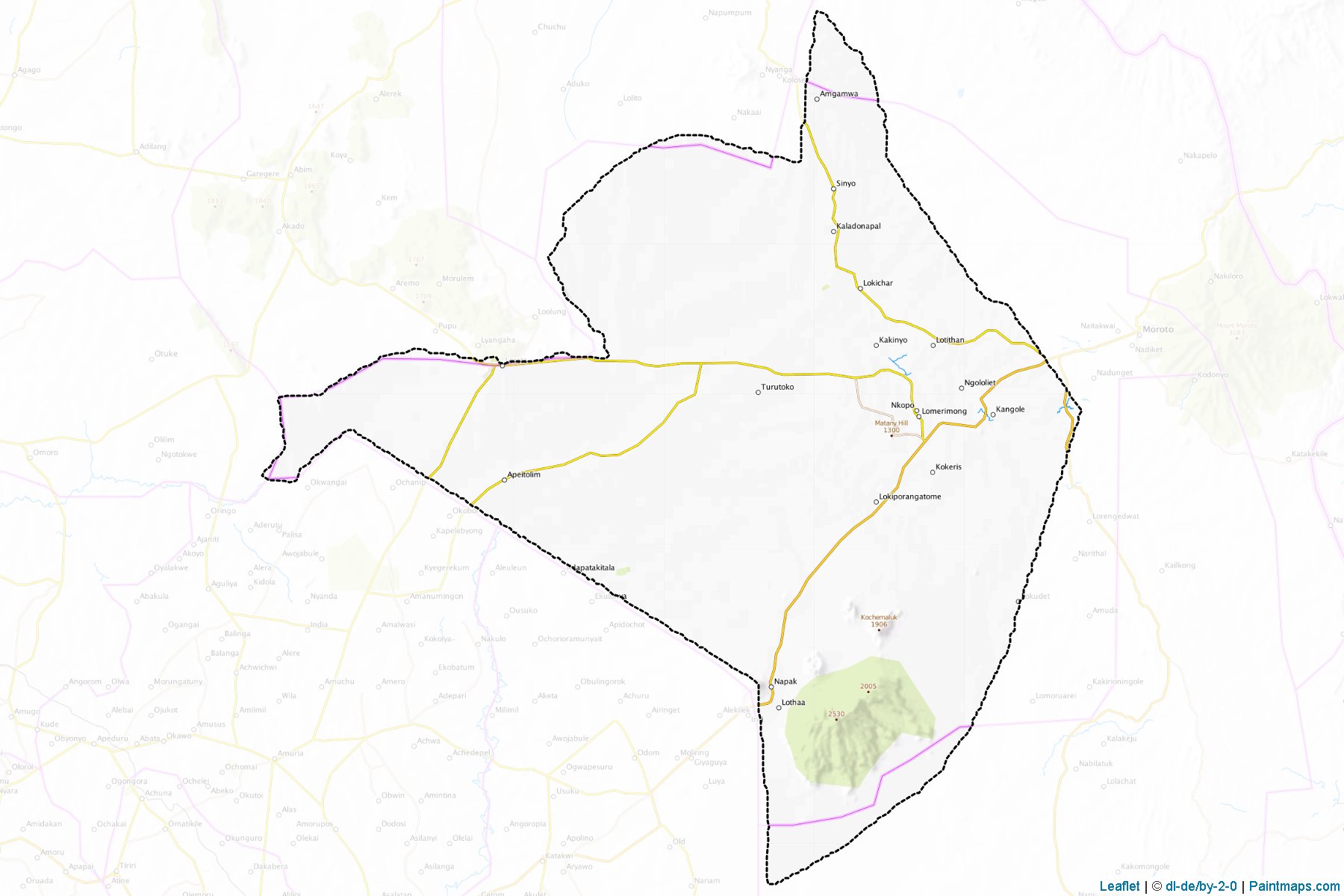 Moroto (Uganda) Map Cropping Samples-1