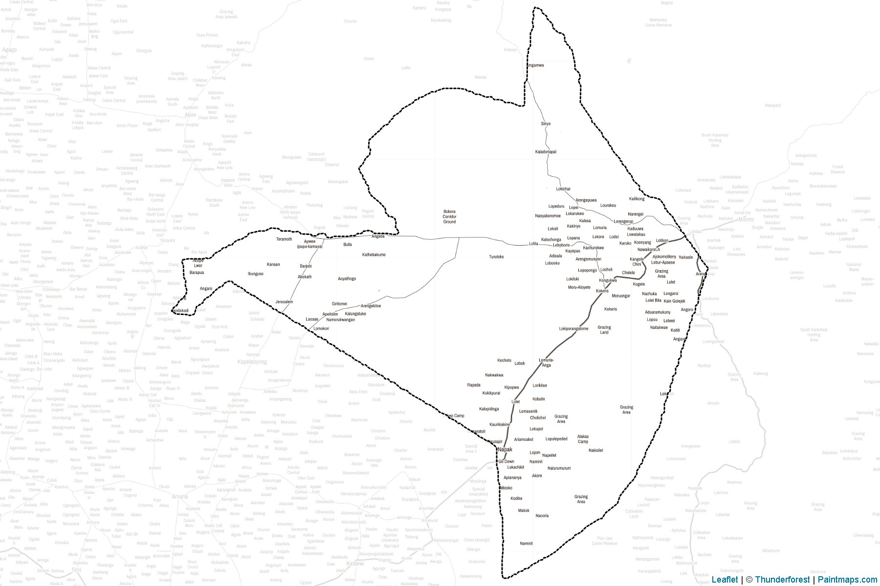 Moroto (Uganda) Map Cropping Samples-2