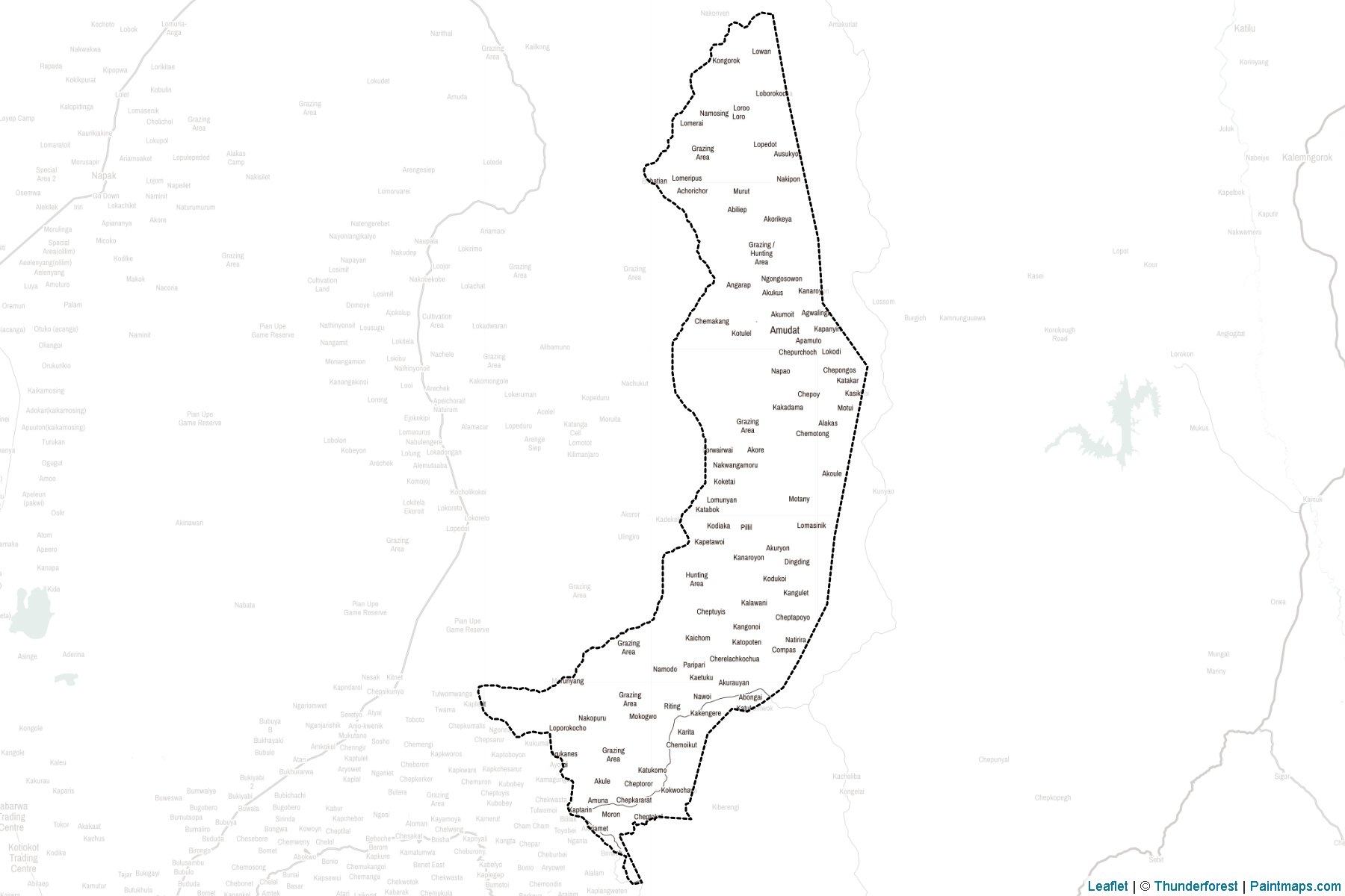 Muestras de recorte de mapas Amudat (Uganda)-2