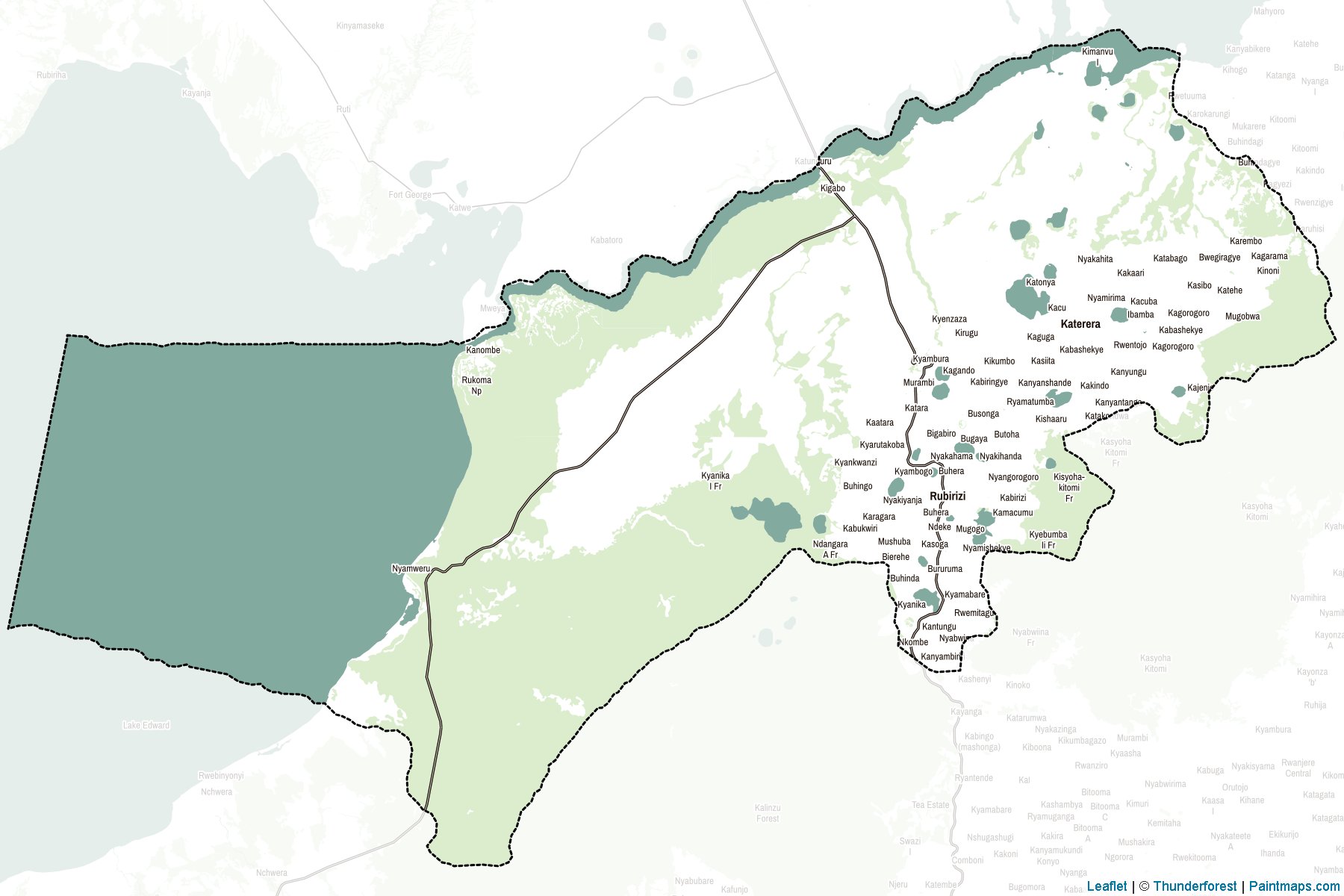 Muestras de recorte de mapas Rubirizi (Uganda)-2