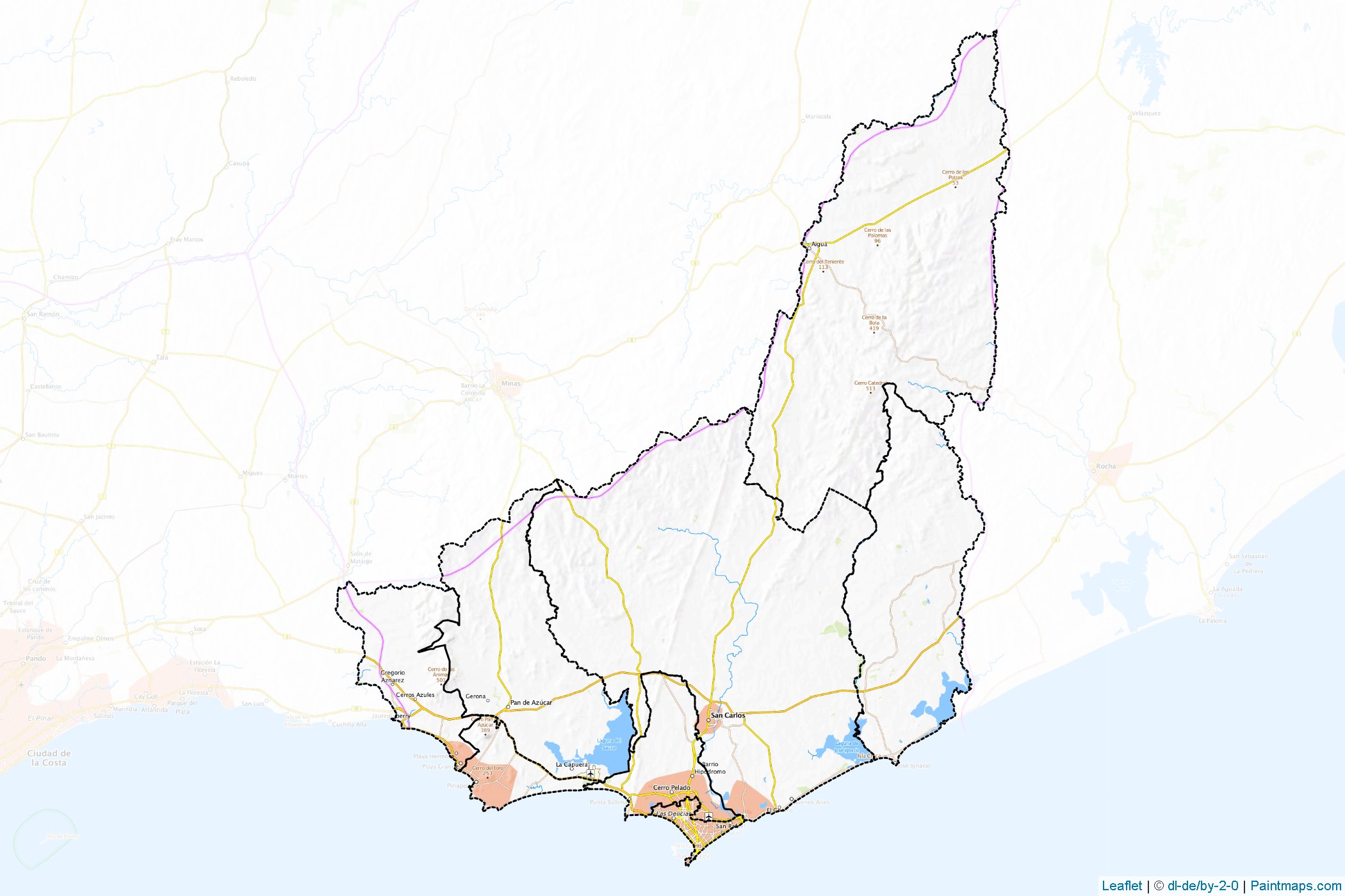 Muestras de recorte de mapas Maldonado (Uruguay)-1