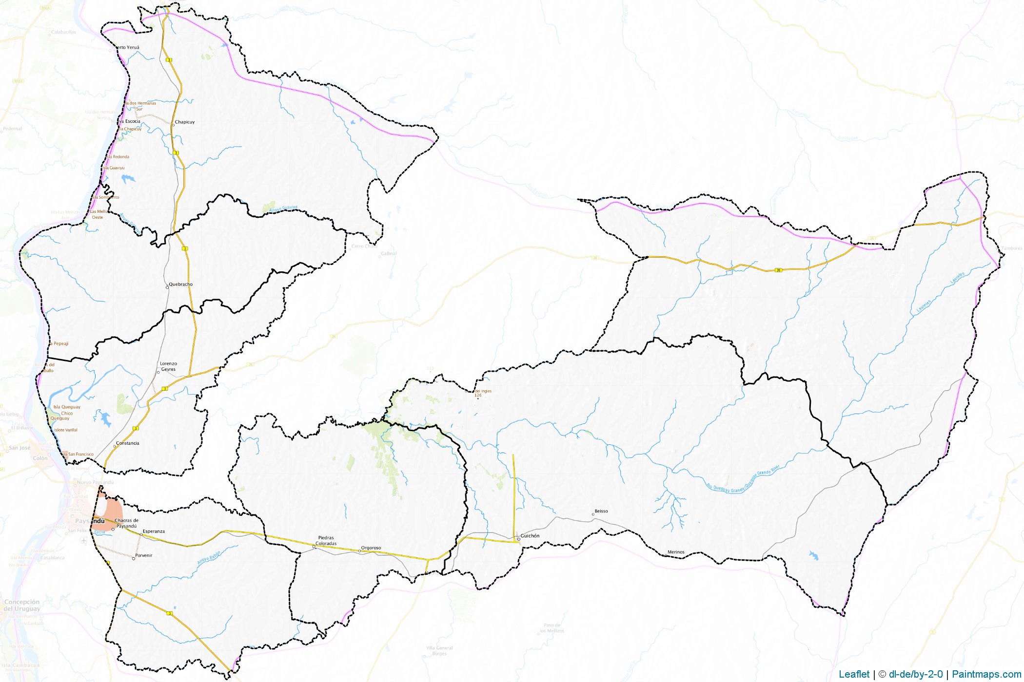 Muestras de recorte de mapas Paysandú (Uruguay)-1