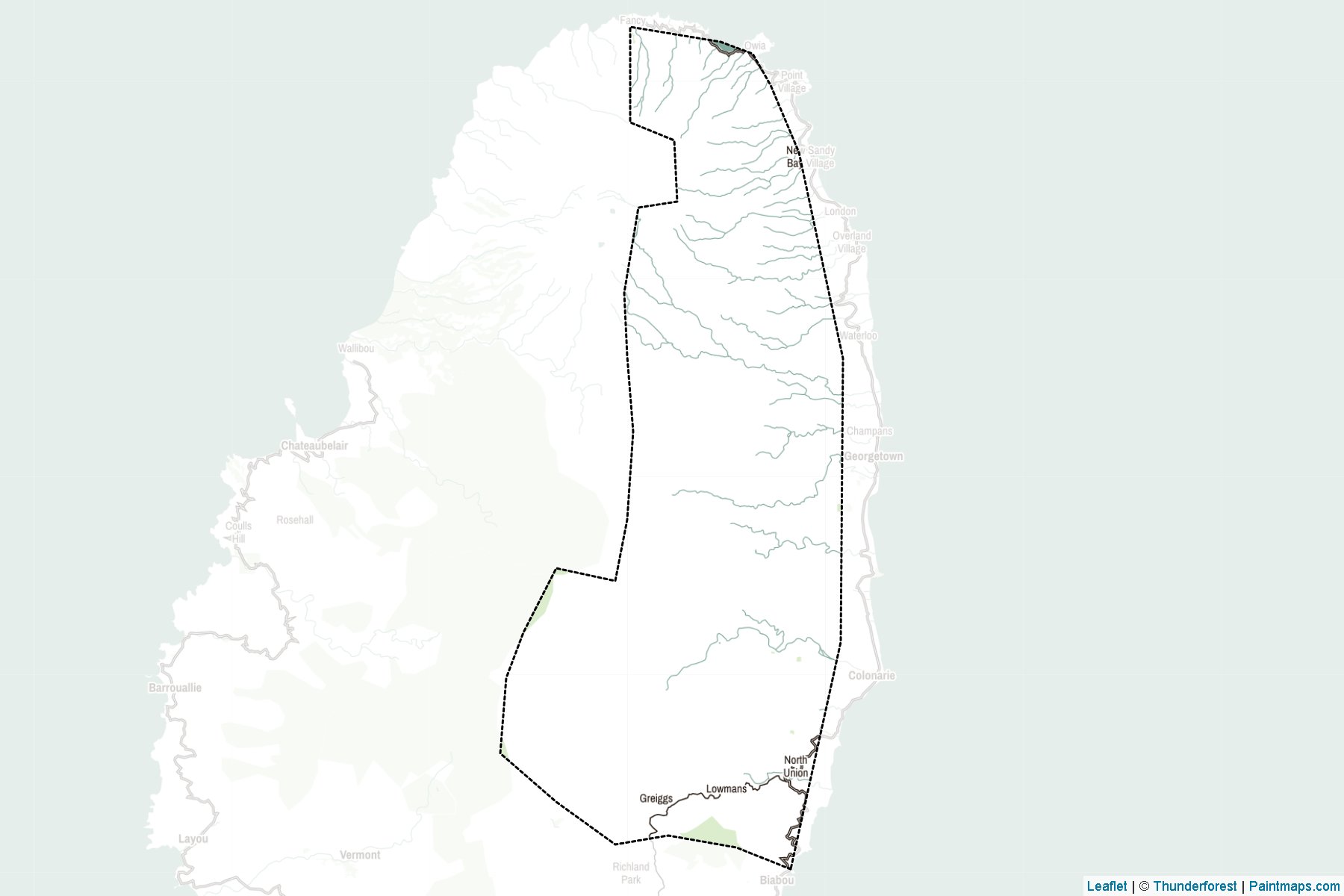 Muestras de recorte de mapas Charlotte (San Vicente y las Granadinas)-2