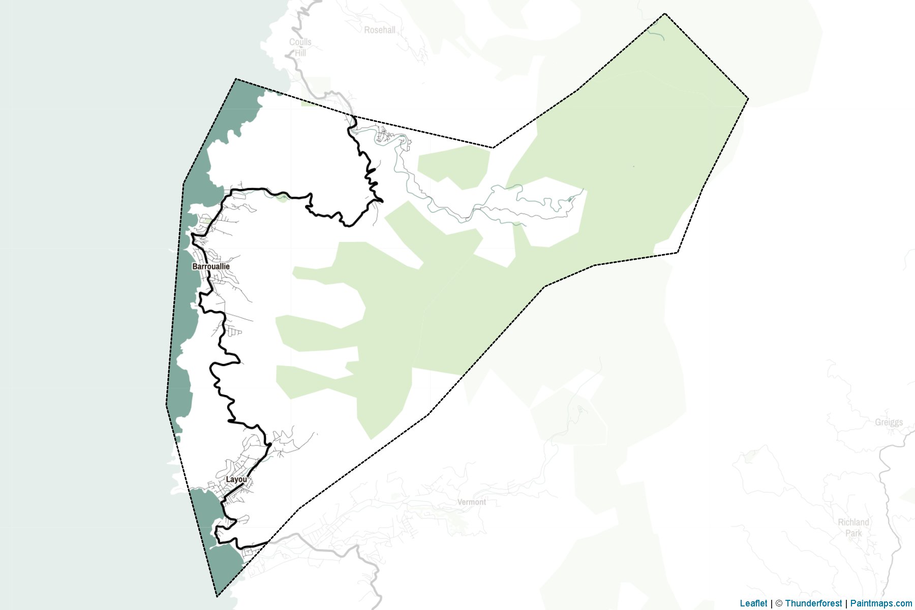 Saint Patrick (Saint Vincent and the Grenadines) Map Cropping Samples-2