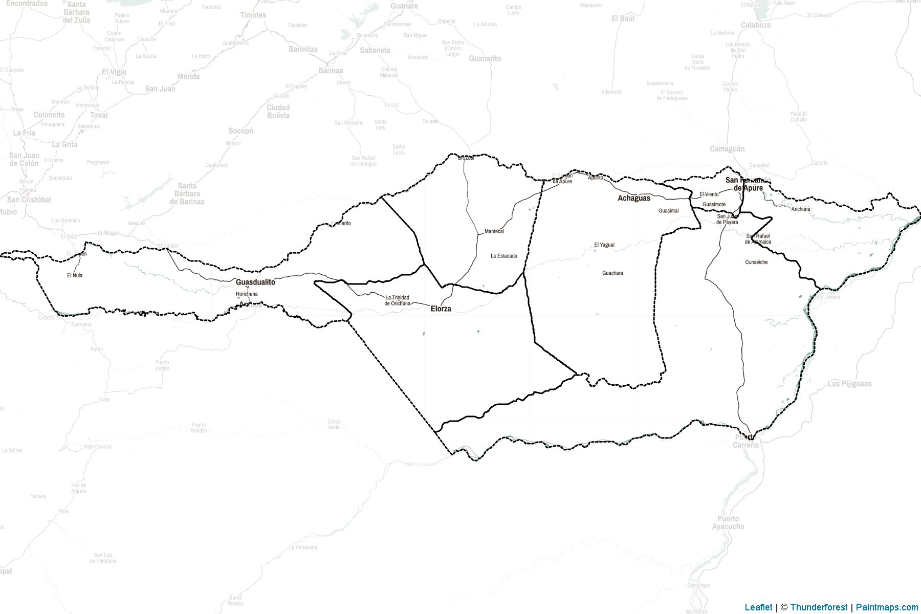 Muestras de recorte de mapas Apure (Venezuela)-2