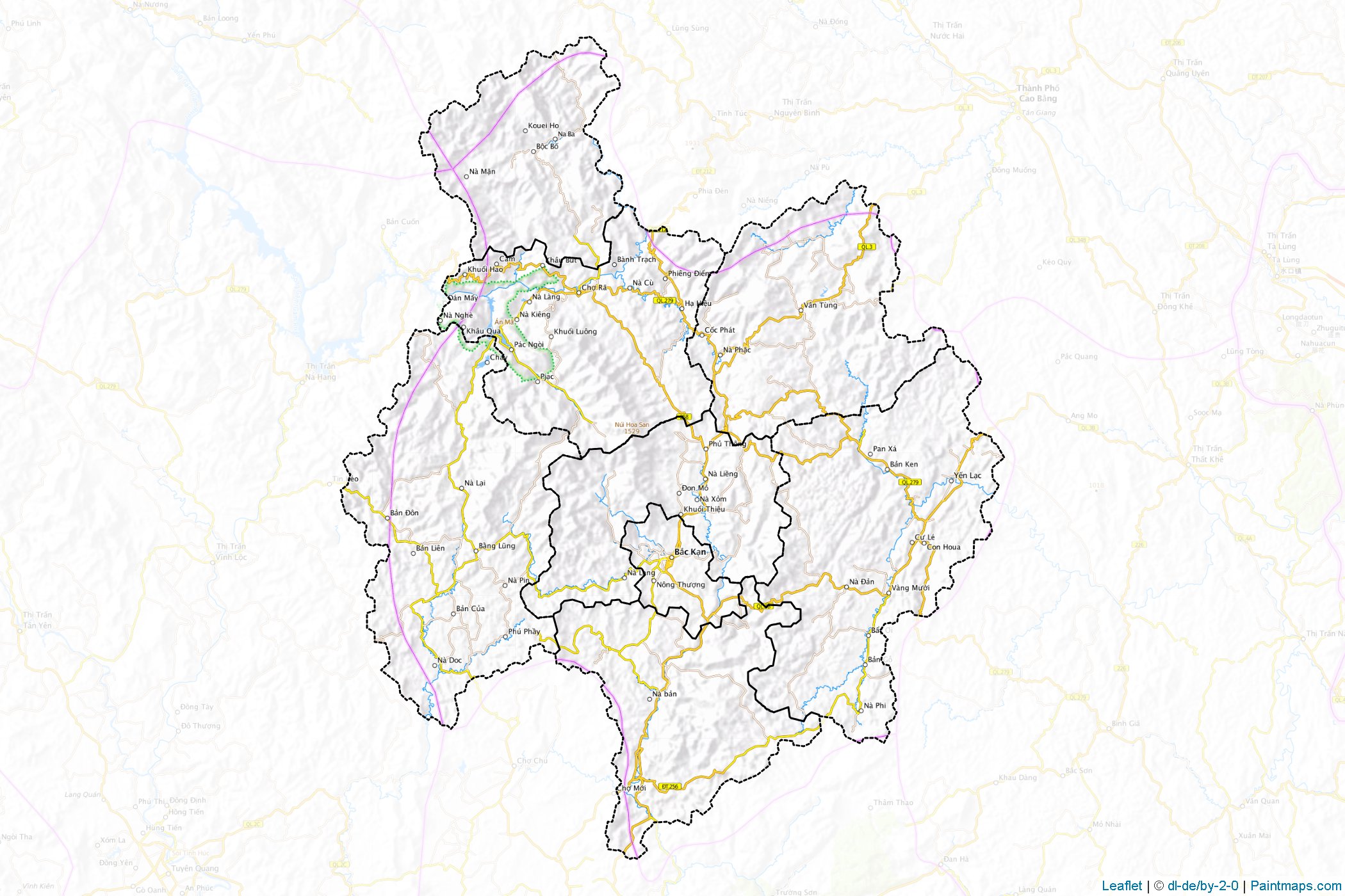 Bac Kan (Vietnam) Map Cropping Samples-1