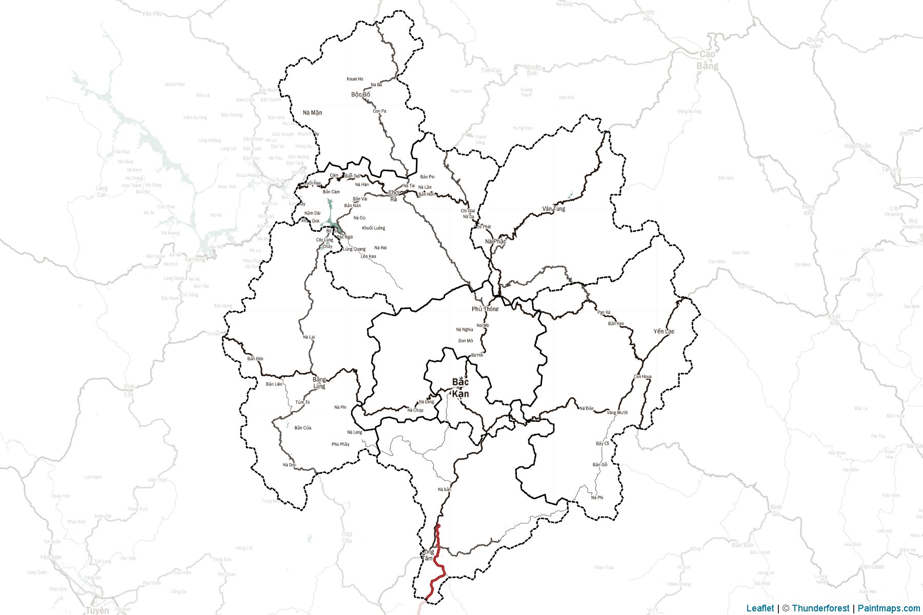 Bac Kan (Vietnam) Map Cropping Samples-2