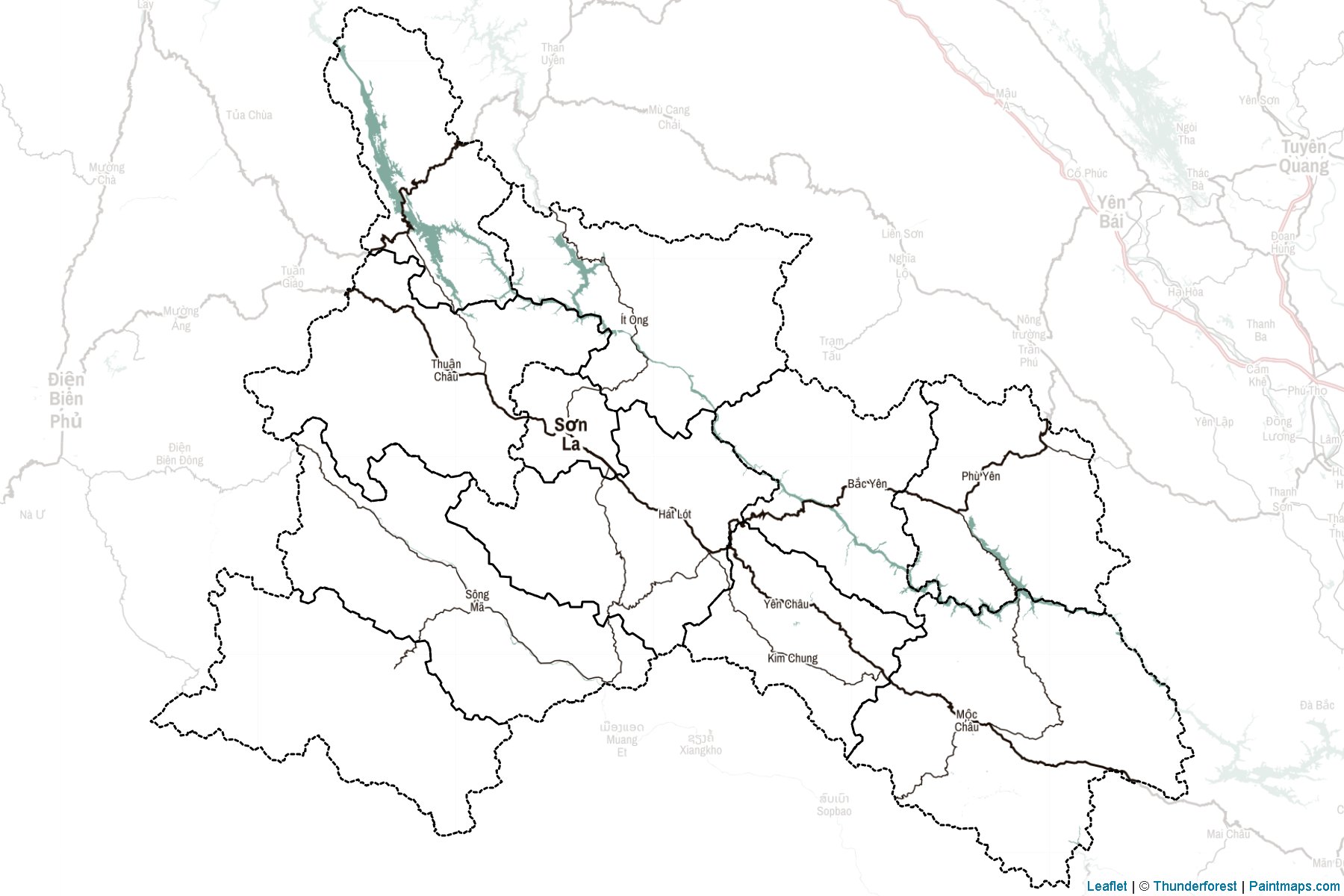 Muestras de recorte de mapas Son La (Vietnam)-2