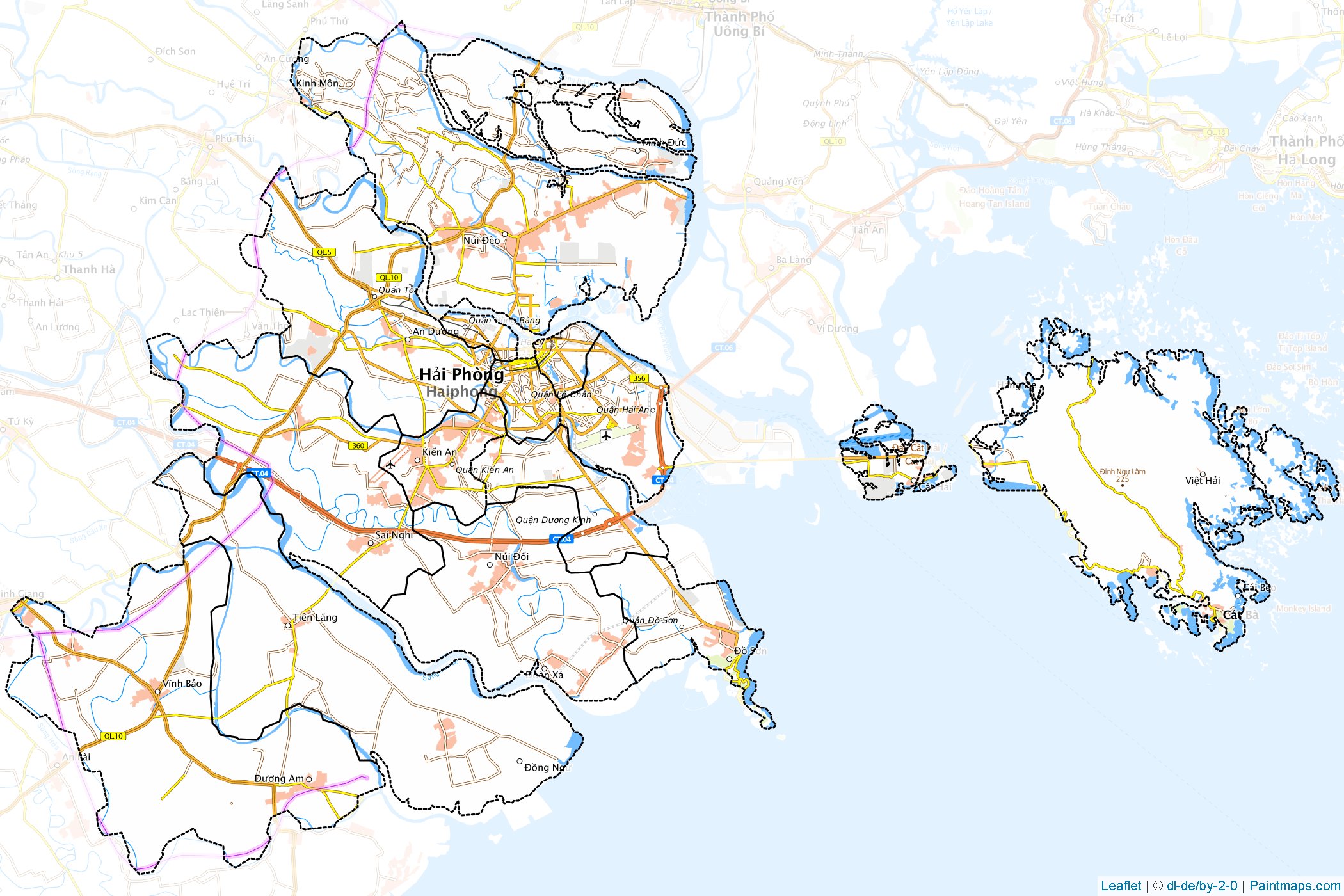 Muestras de recorte de mapas Hải Phòng (Vietnam)-1