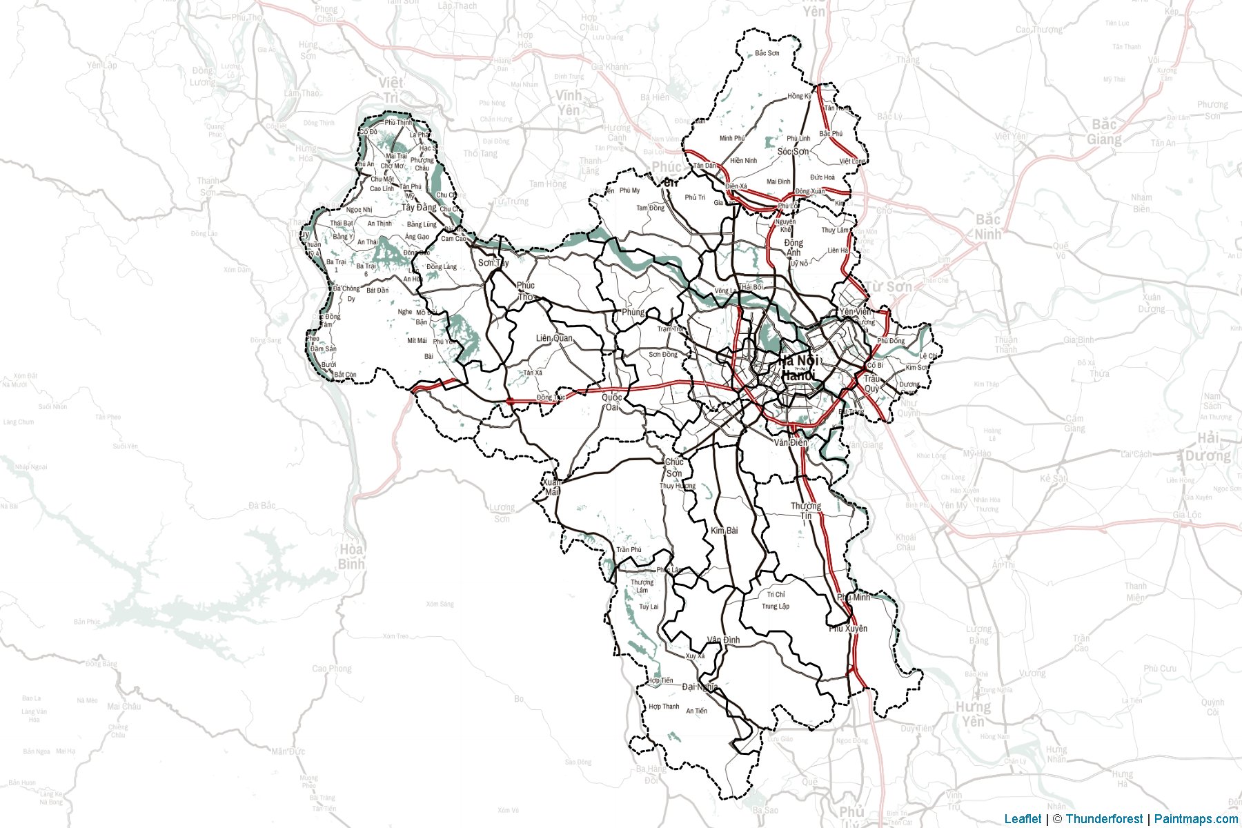 Muestras de recorte de mapas Ha Tay (Vietnam)-2