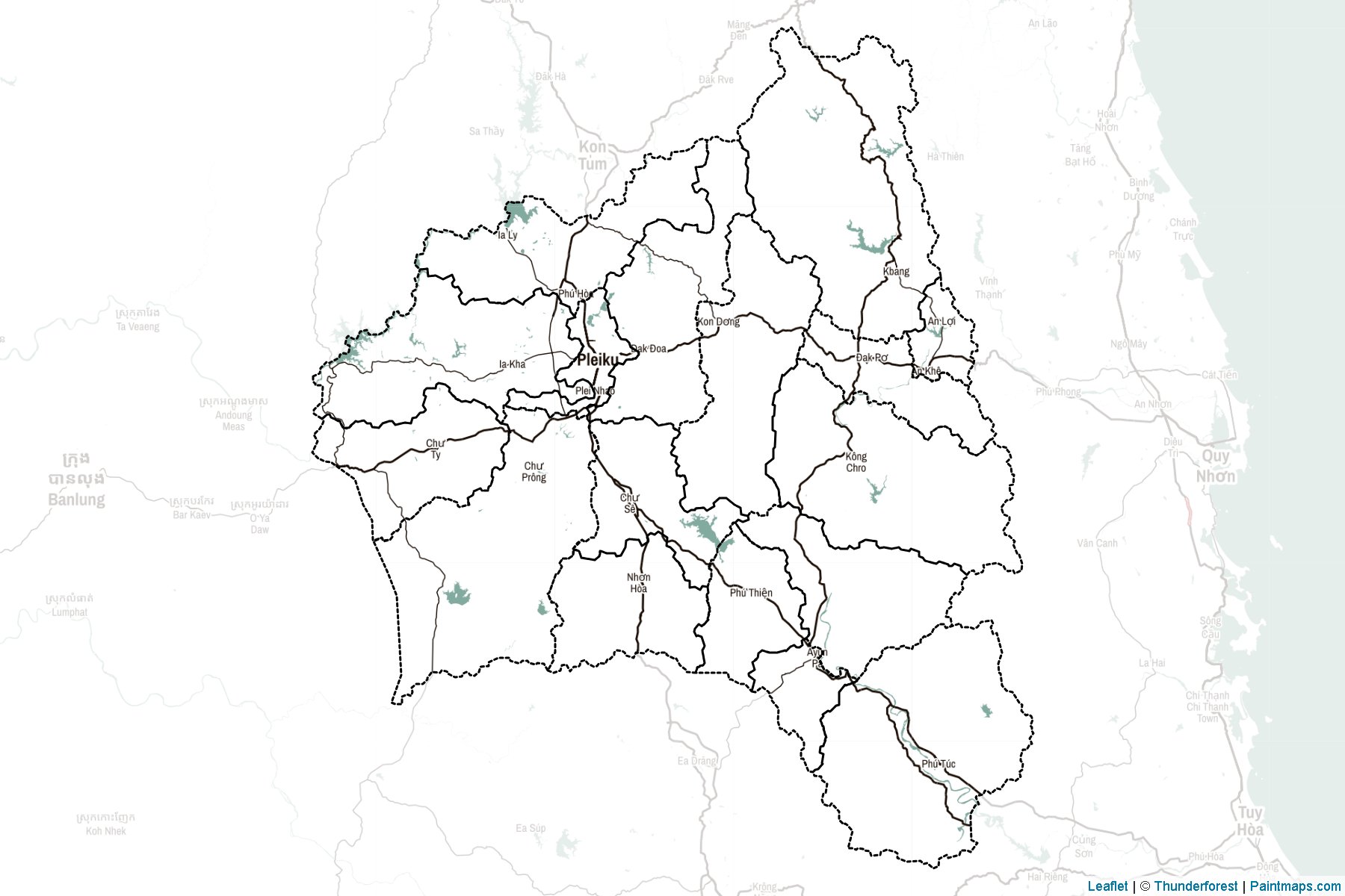 Muestras de recorte de mapas Gia Lai (Vietnam)-2