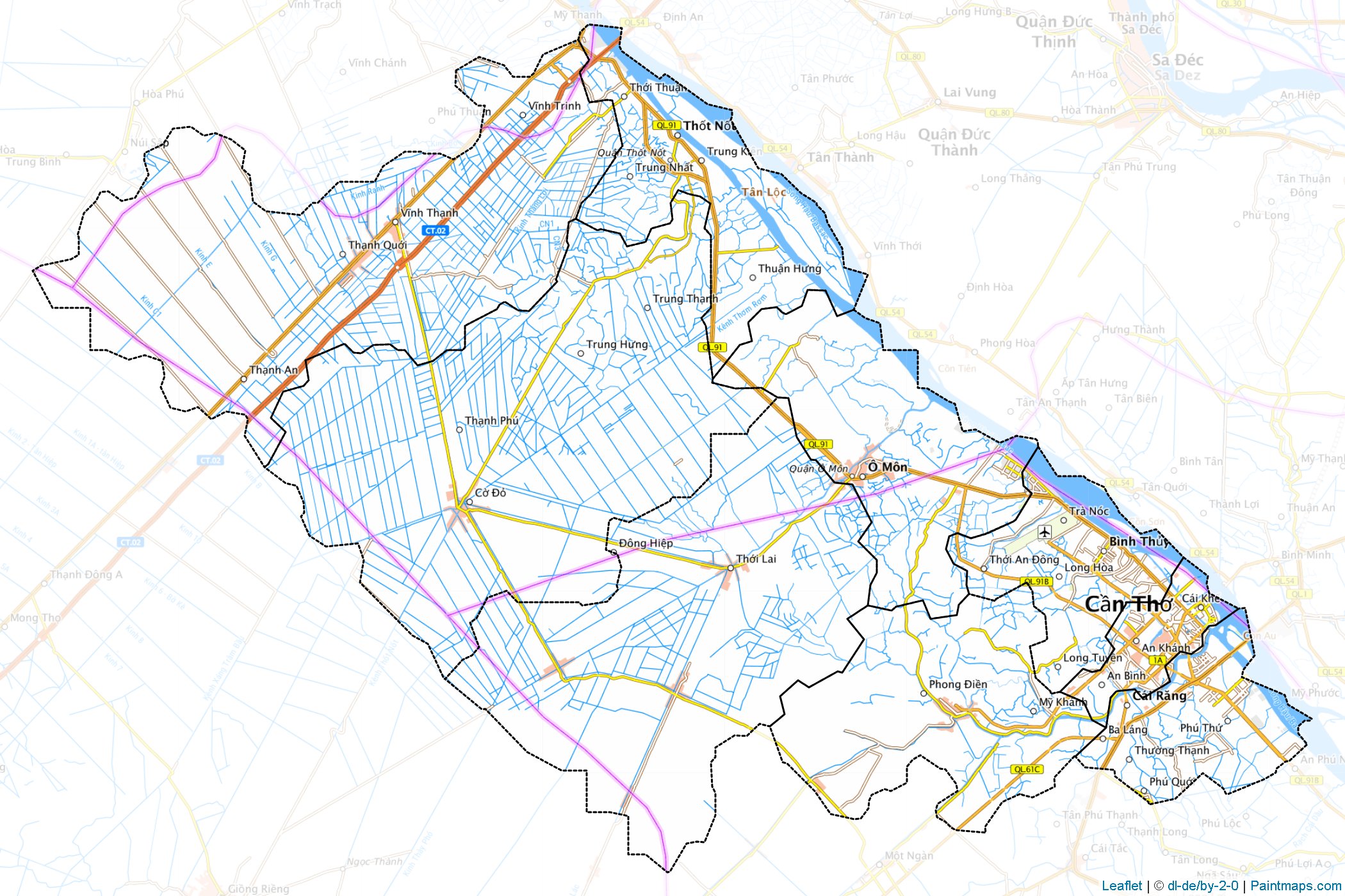 Can Tho (Vietnam) Map Cropping Samples-1