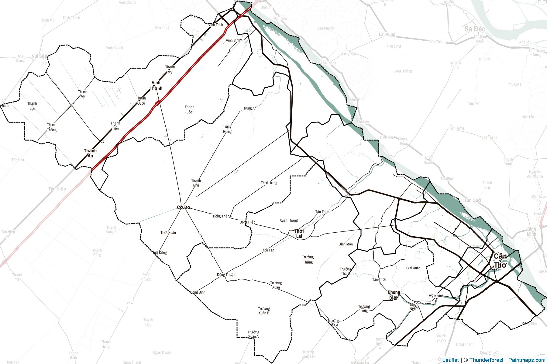 Can Tho (Vietnam) Map Cropping Samples-2