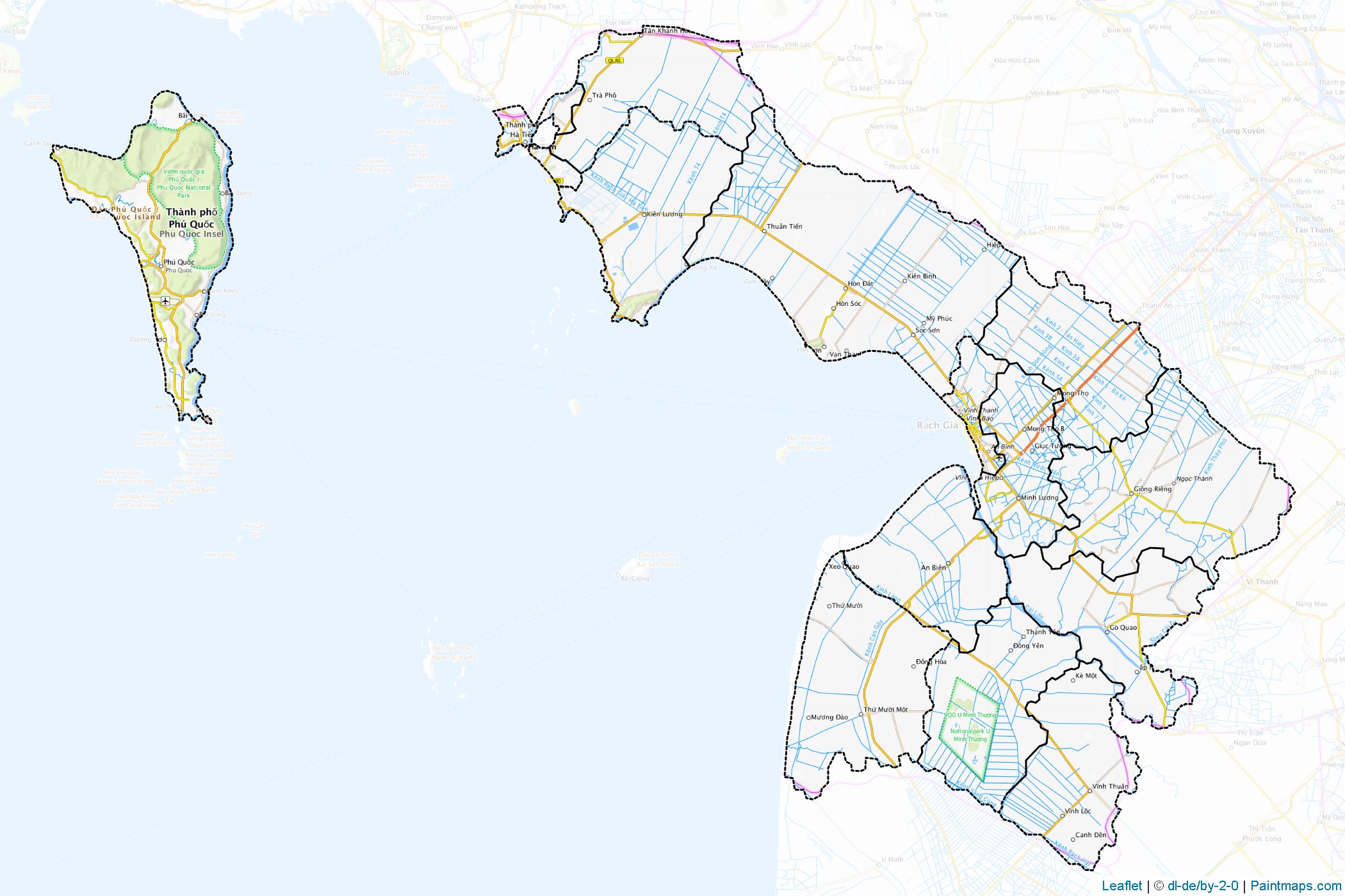 Muestras de recorte de mapas Kiên Giang (Vietnam)-1