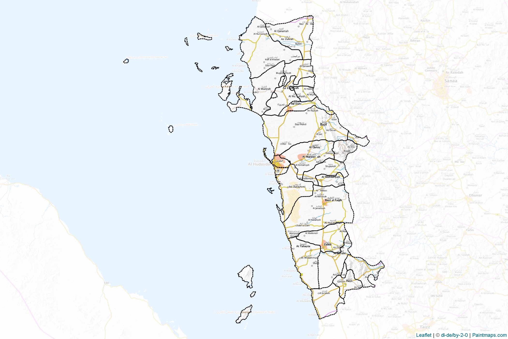 Al Hudaydah (Yemen) Map Cropping Samples-1