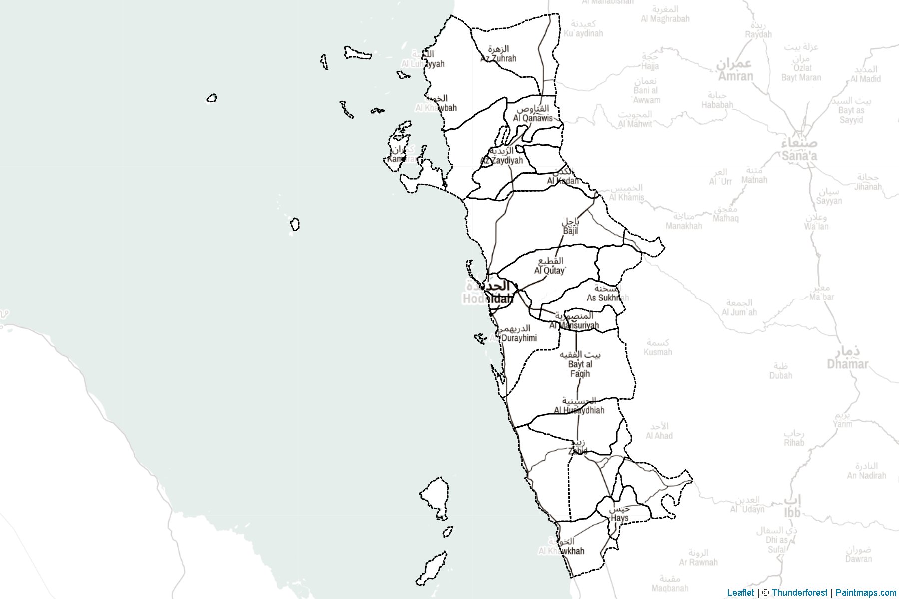 Al Hudaydah (Yemen) Map Cropping Samples-2