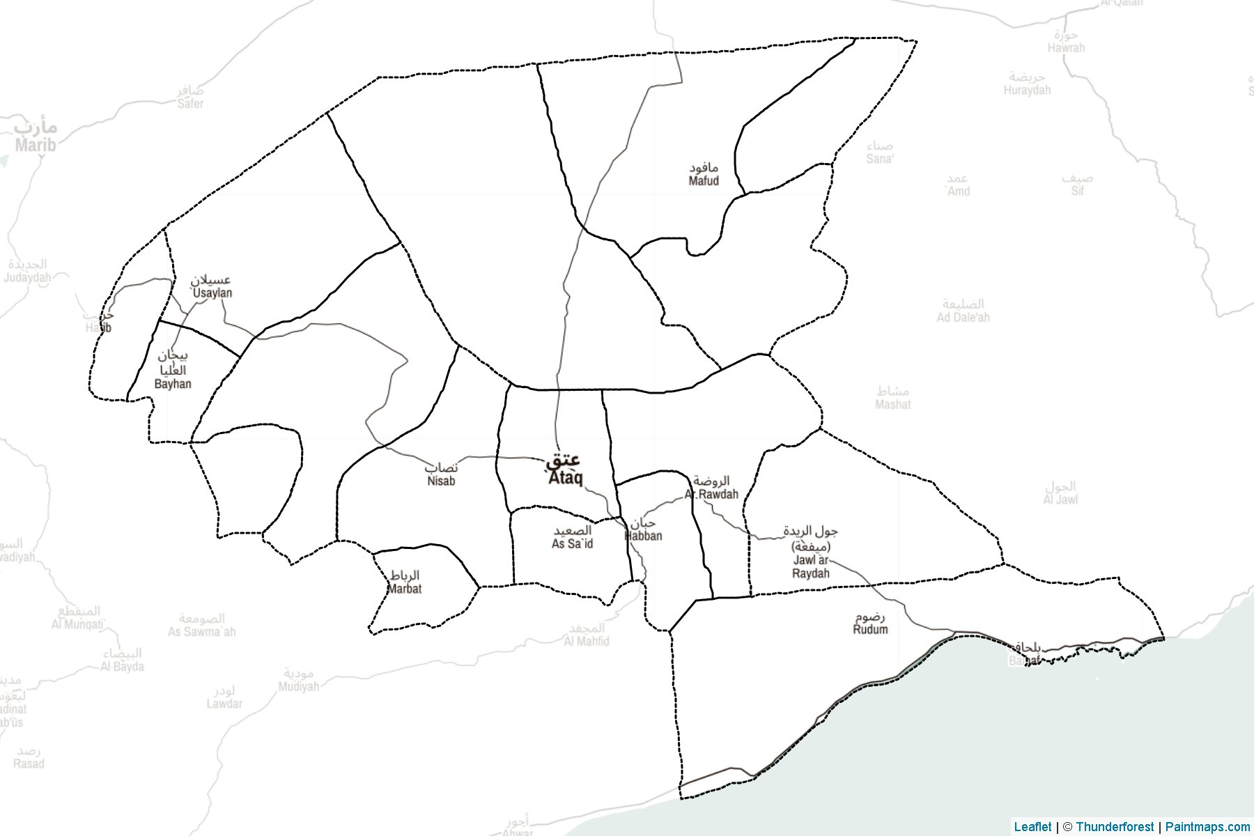 Shabwah (Yemen) Map Cropping Samples-2