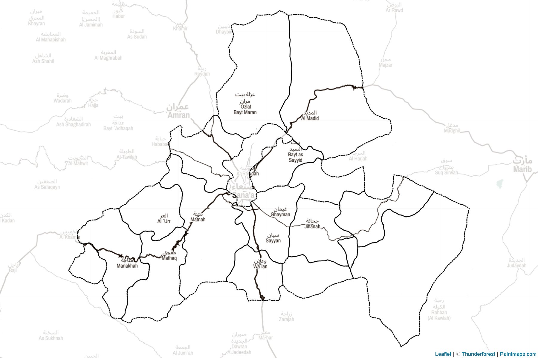 San`ar (Yemen) Map Cropping Samples-2