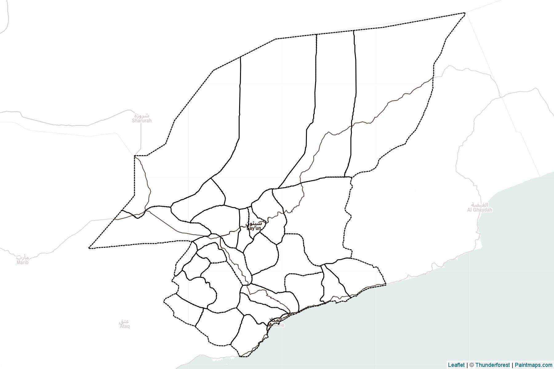 Hadramut ili (Yemen) Haritası Örnekleri-2